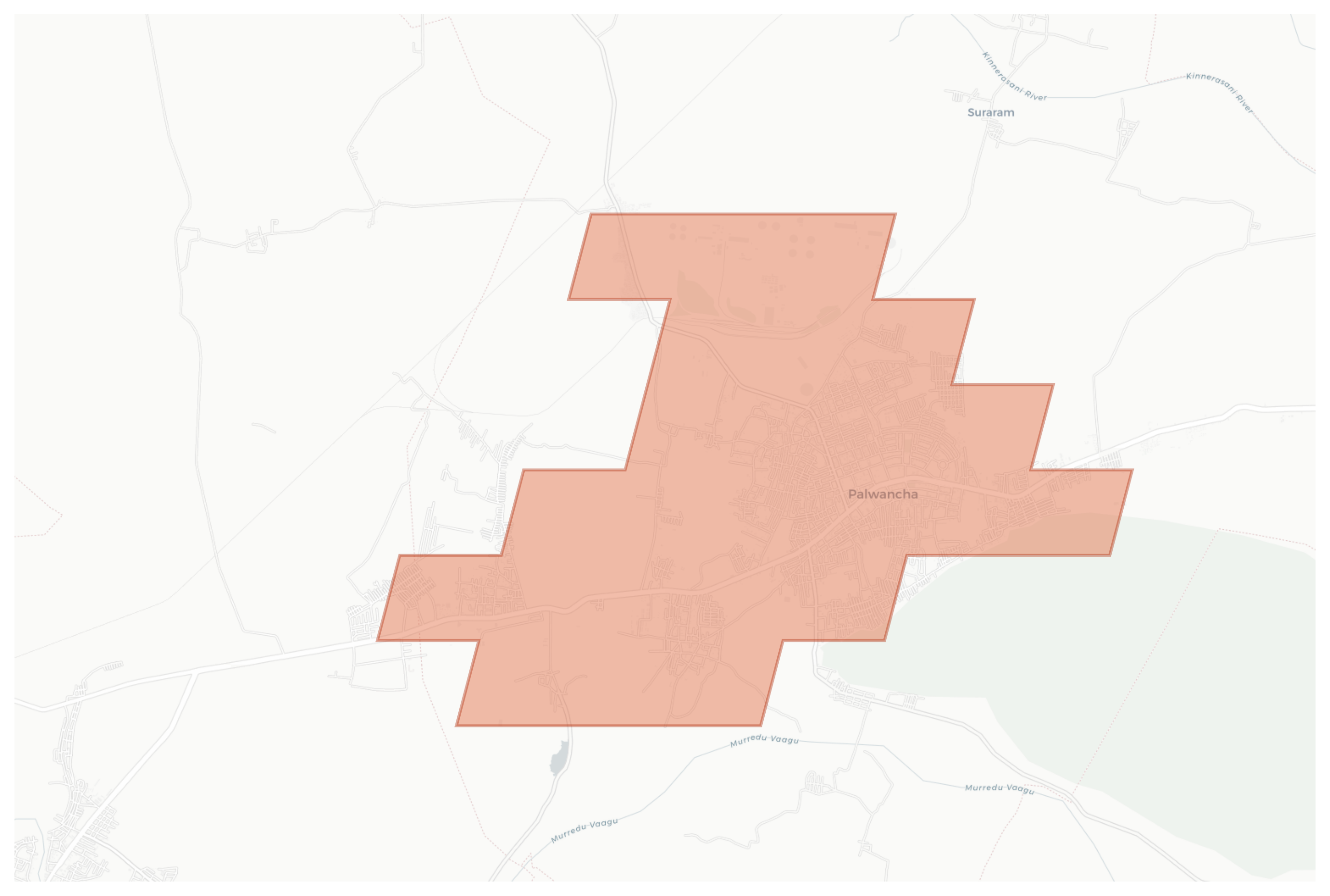 Palwancha geographic map