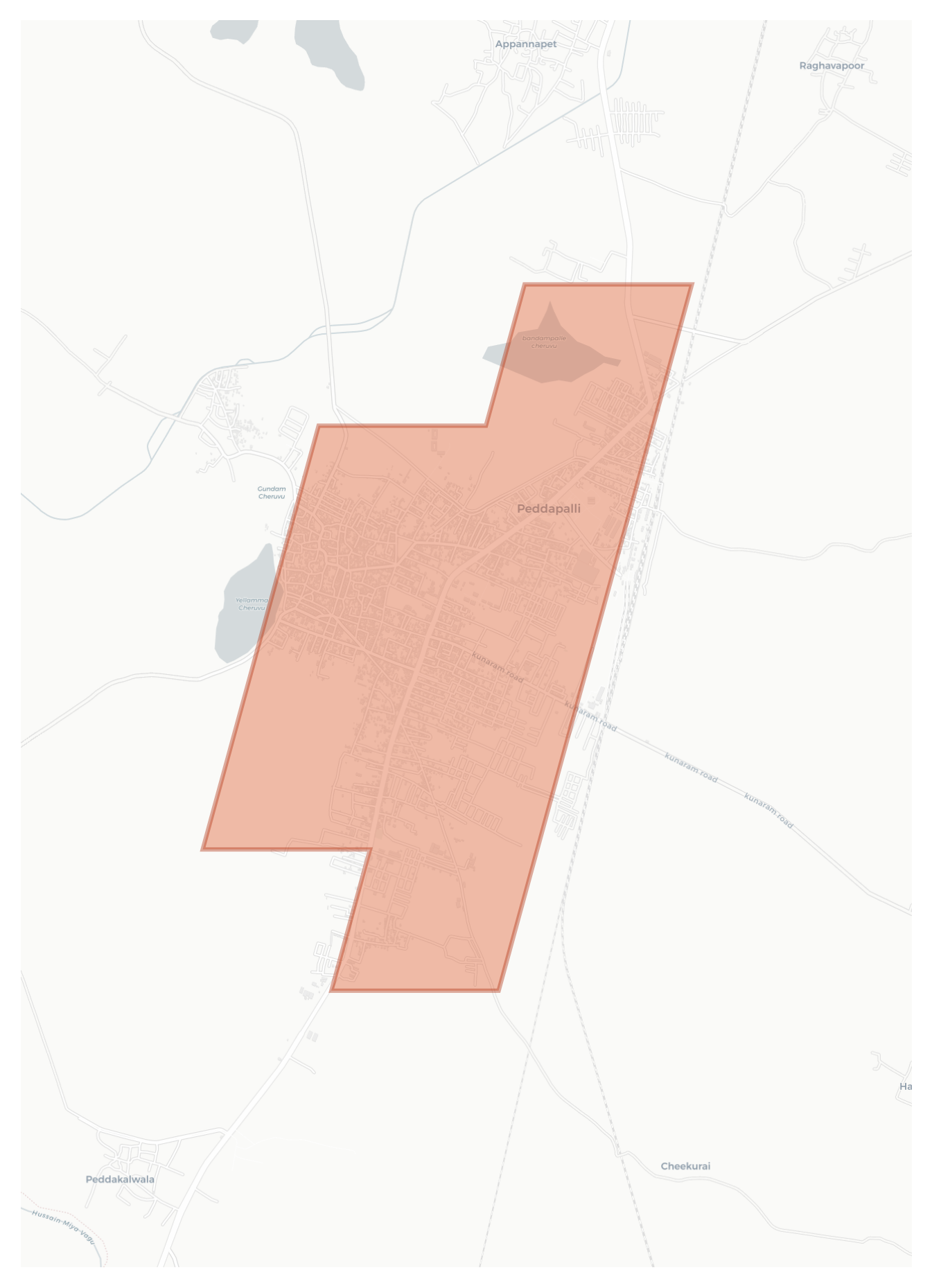 Peddapalli geographic map