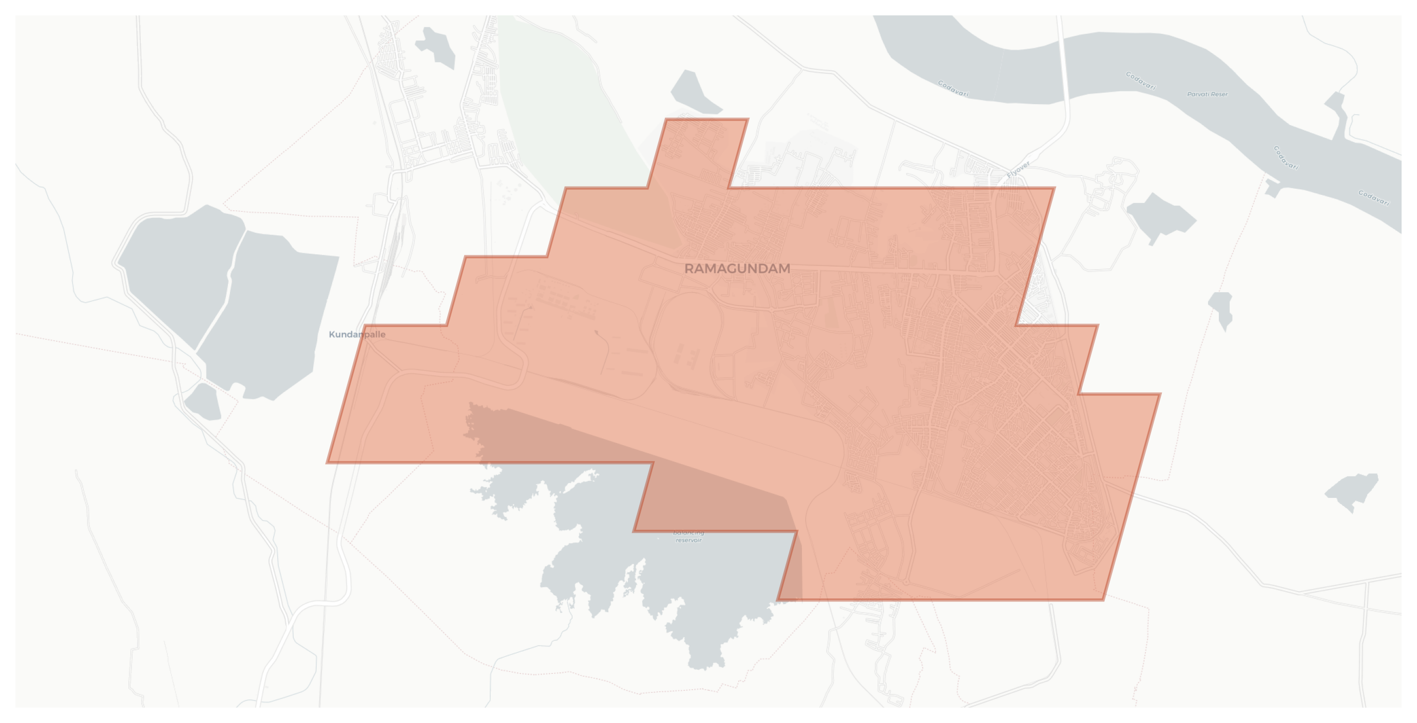 Ramagundam geographic map