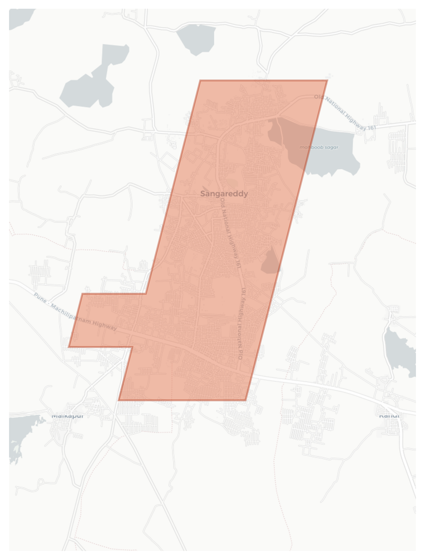 Sangareddy geographic map