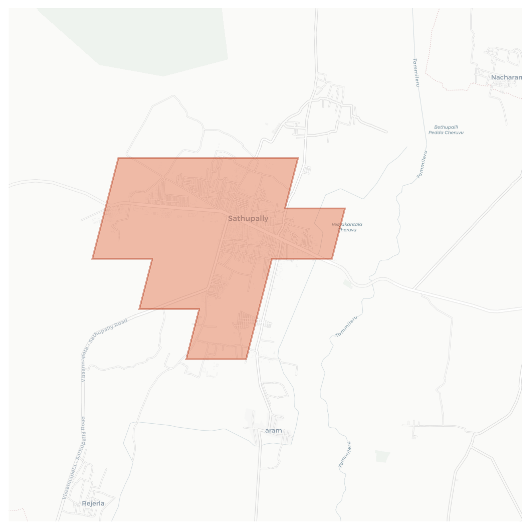 Sathupally geographic map