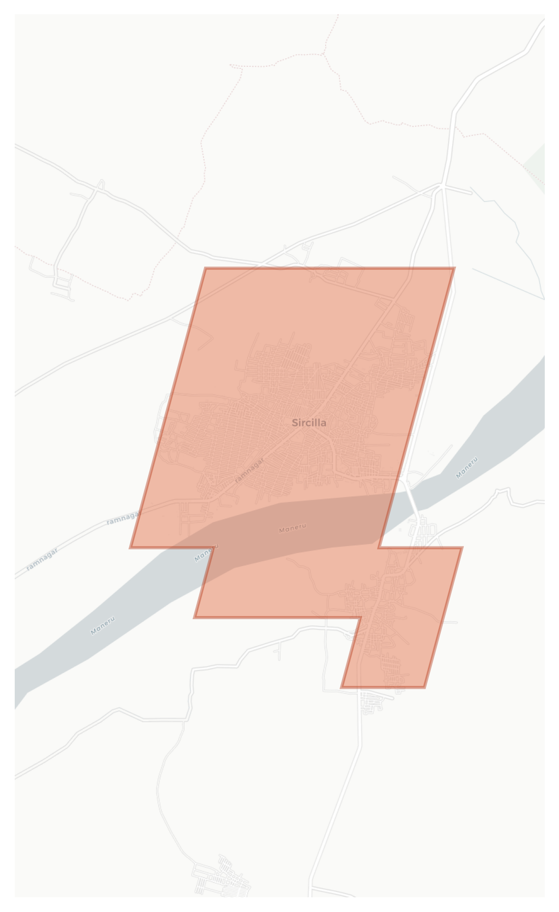 Sircilla geographic map