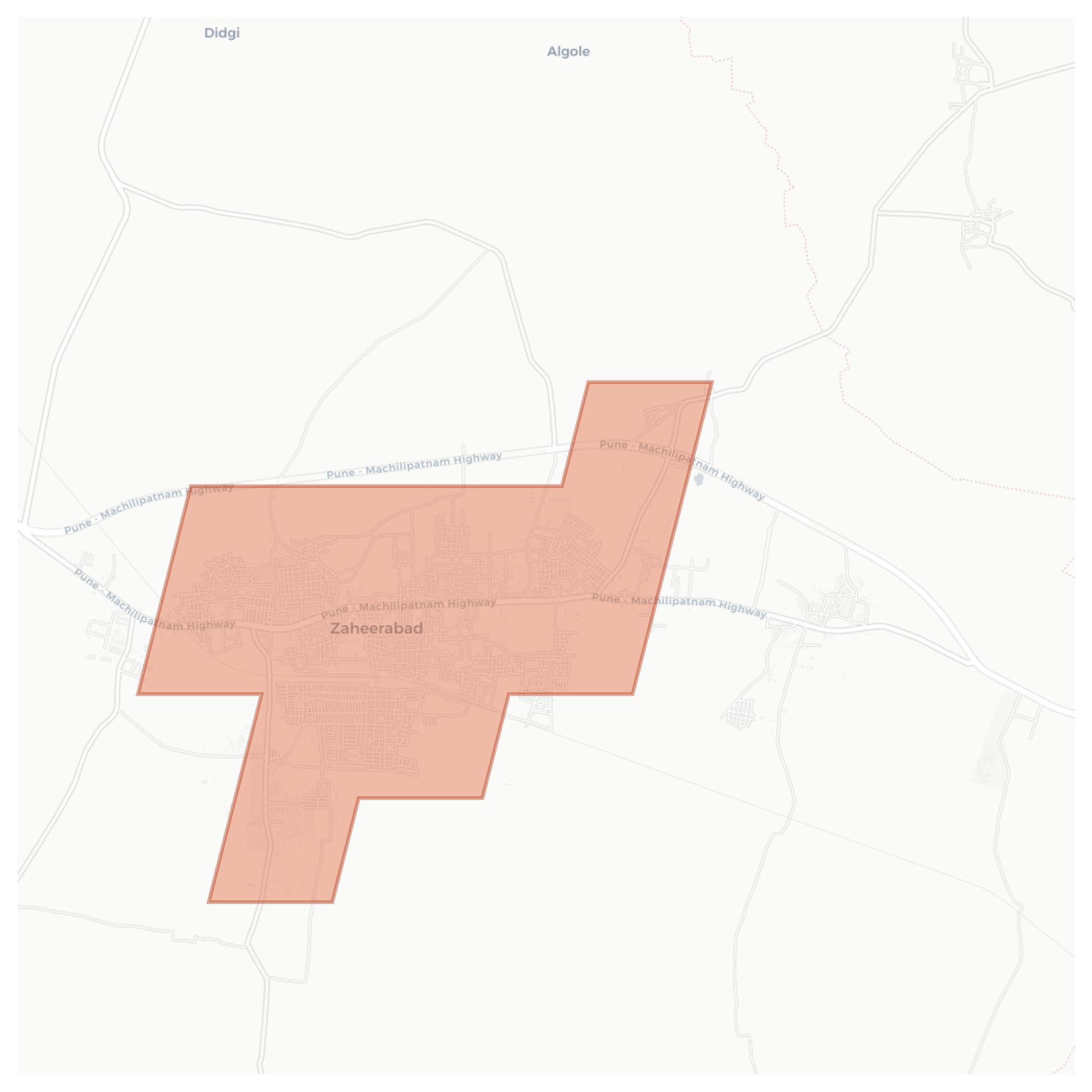 Zaheerabad geographic map