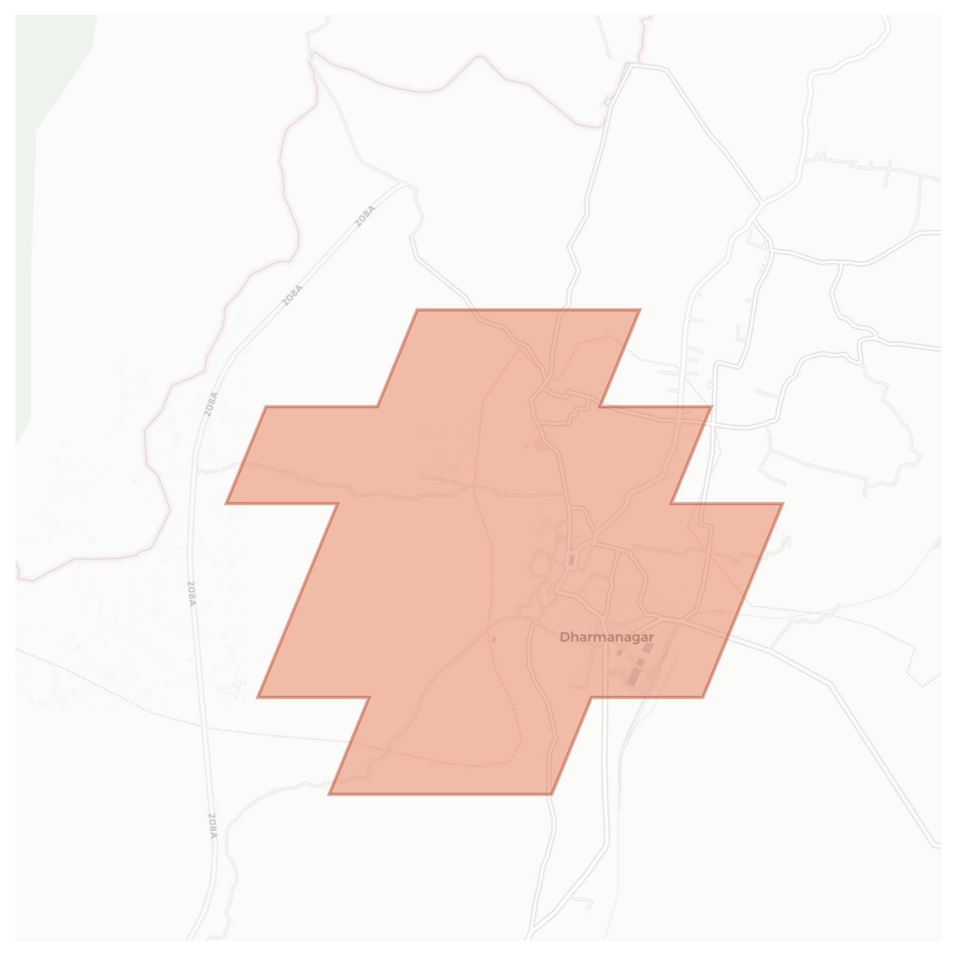 Dharmanagar geographic map