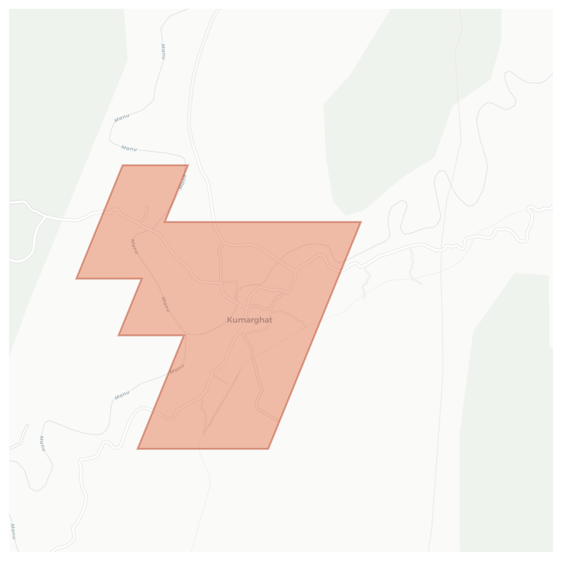 Kumarghat geographic map