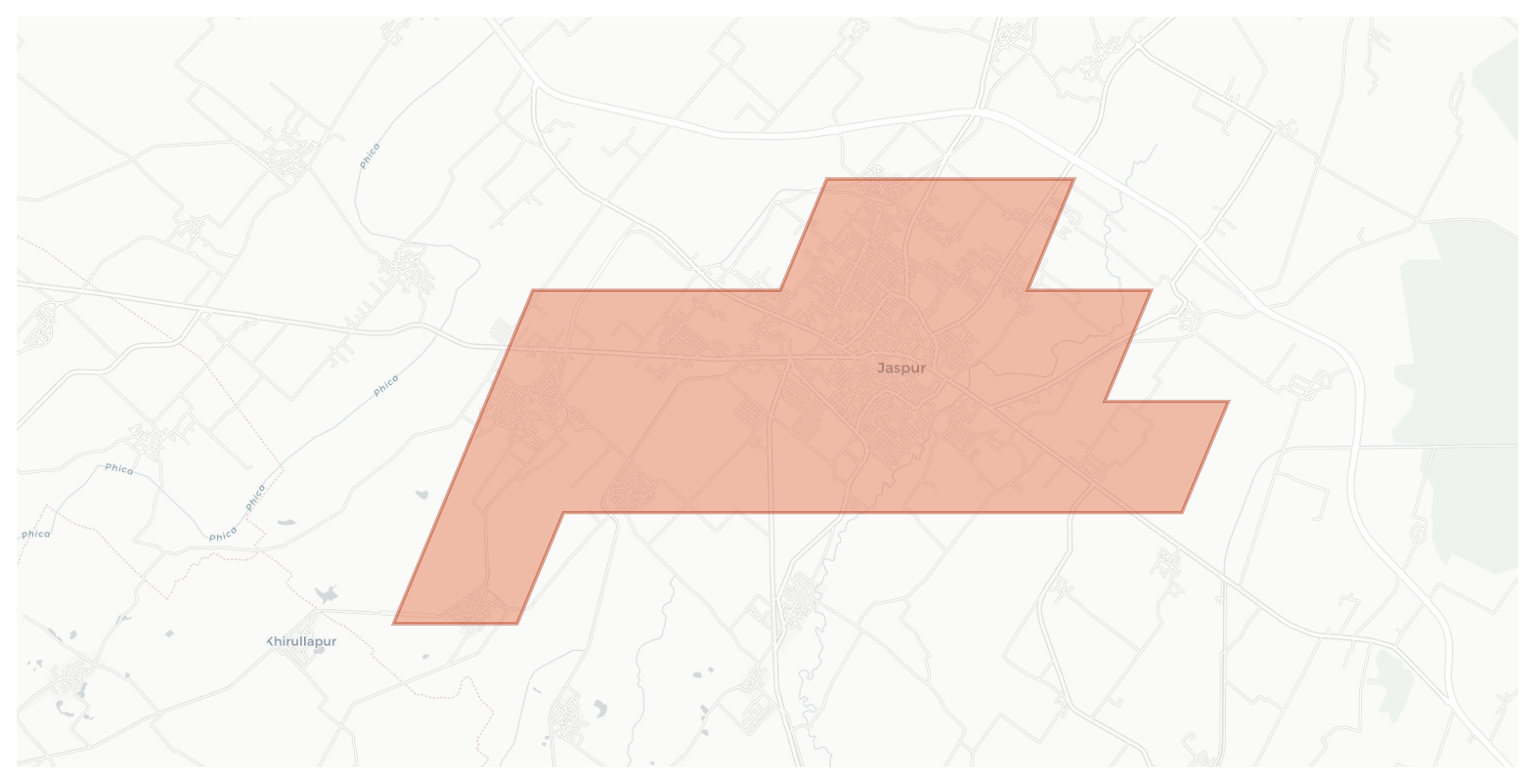Jaspur geographic map