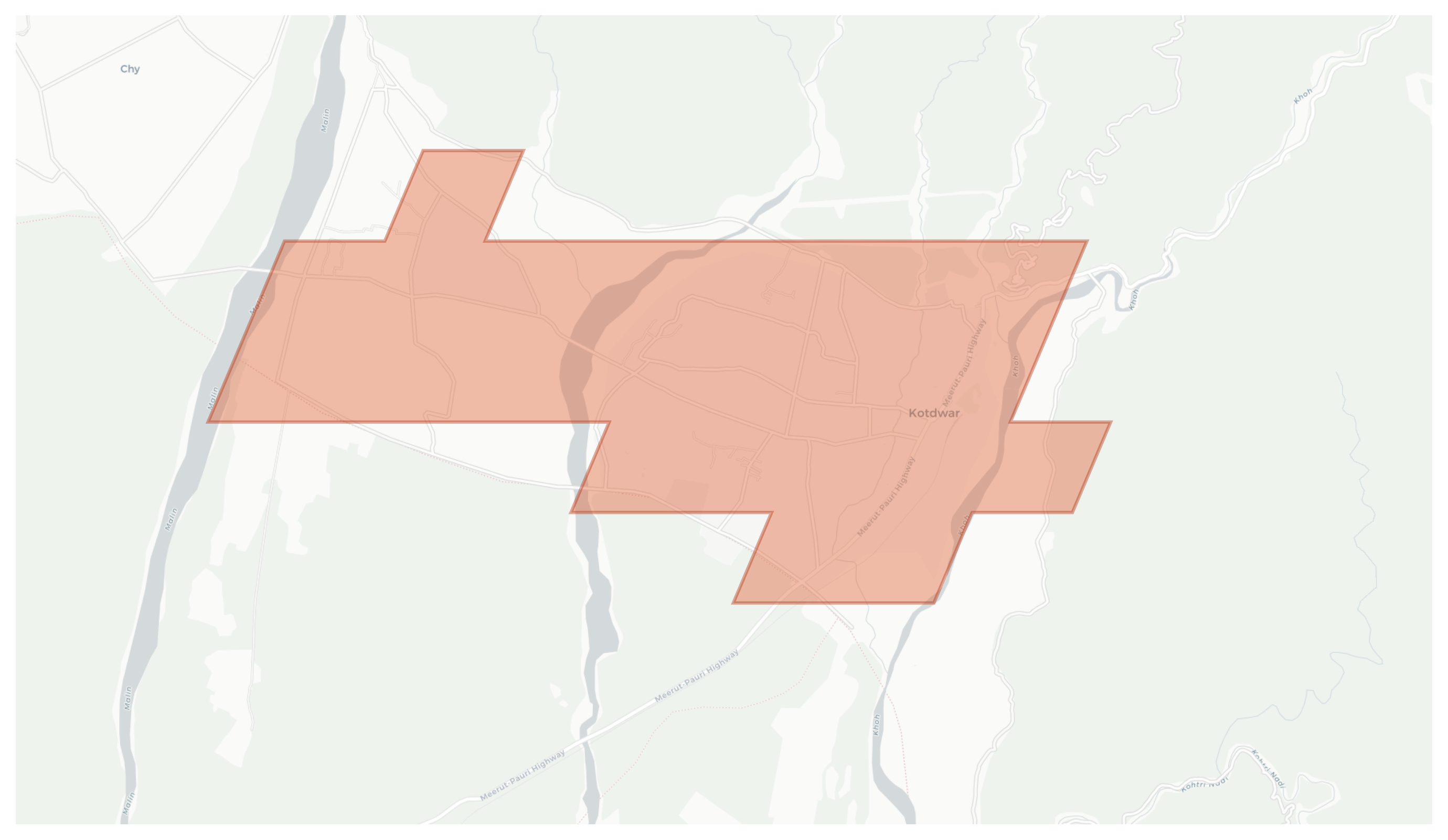 Kotdwar geographic map