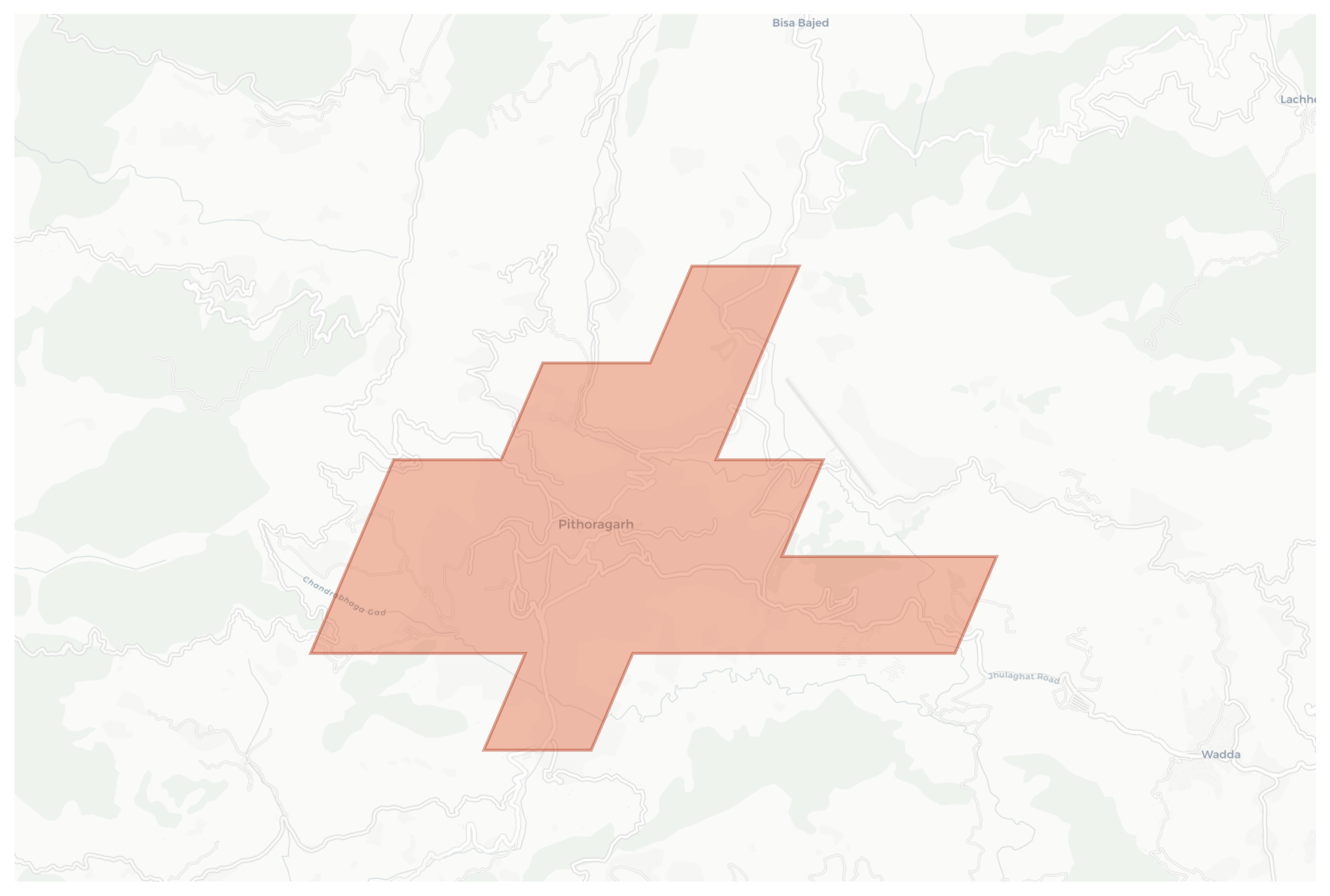 Pithoragarh geographic map