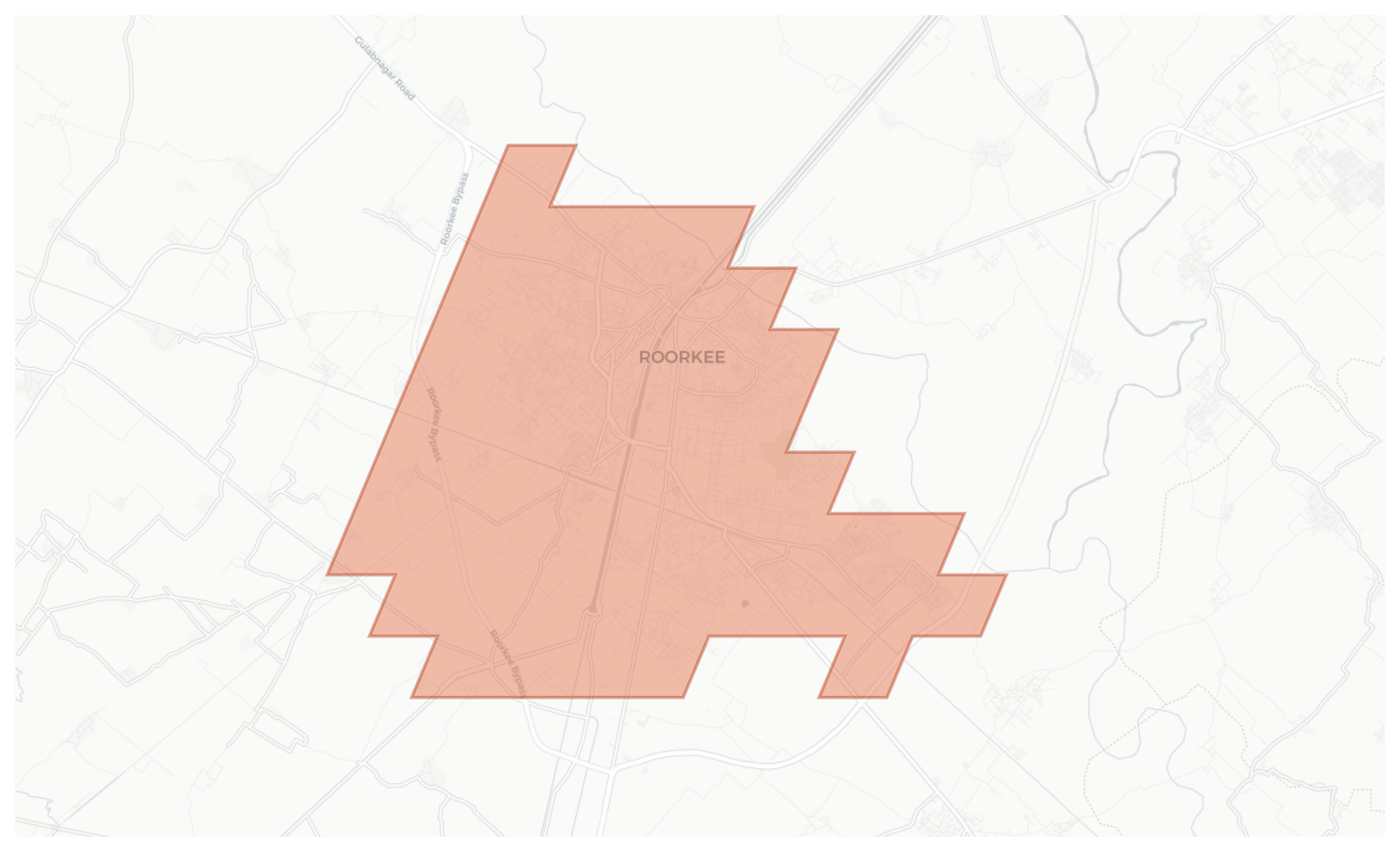 Roorkee geographic map