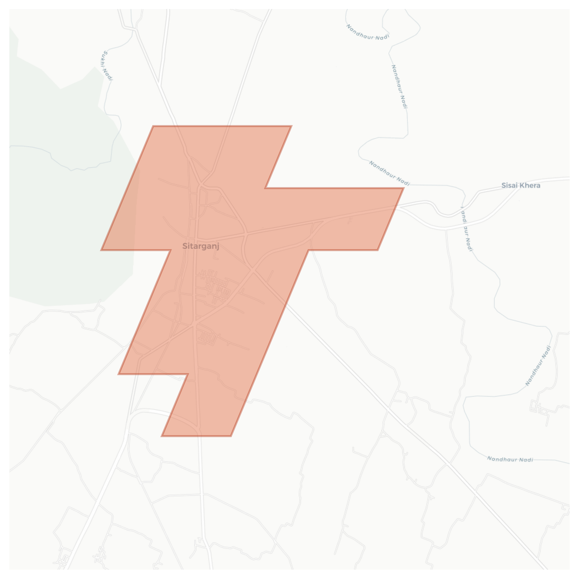 Sitarganj geographic map