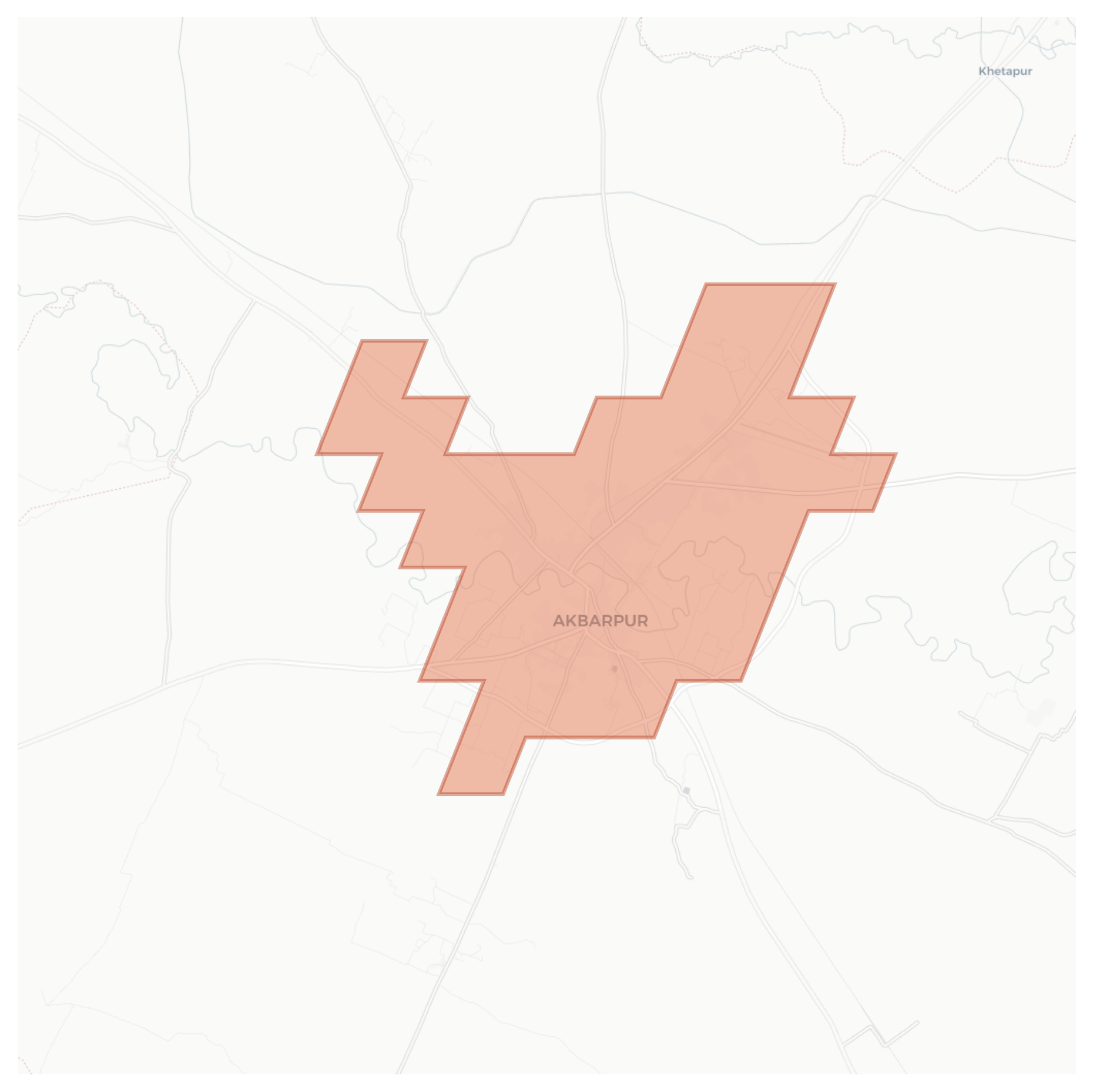 Akbarpur geographic map