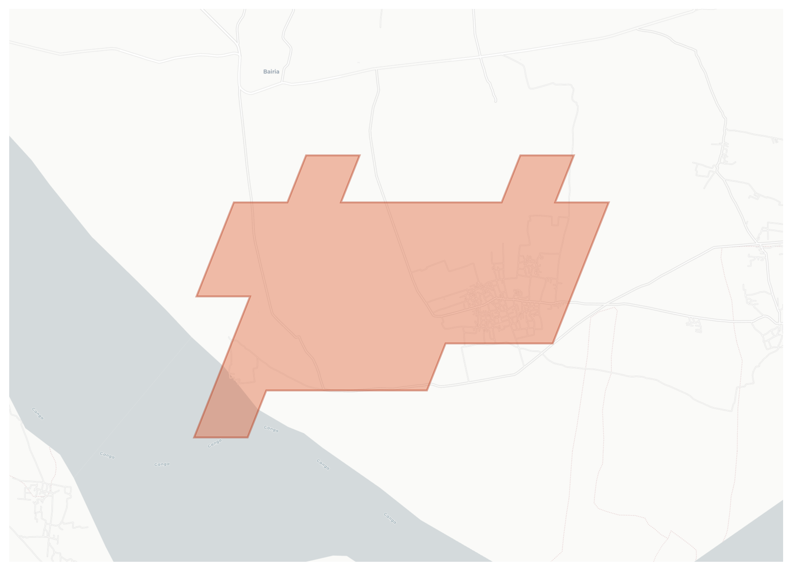 Bahuara geographic map