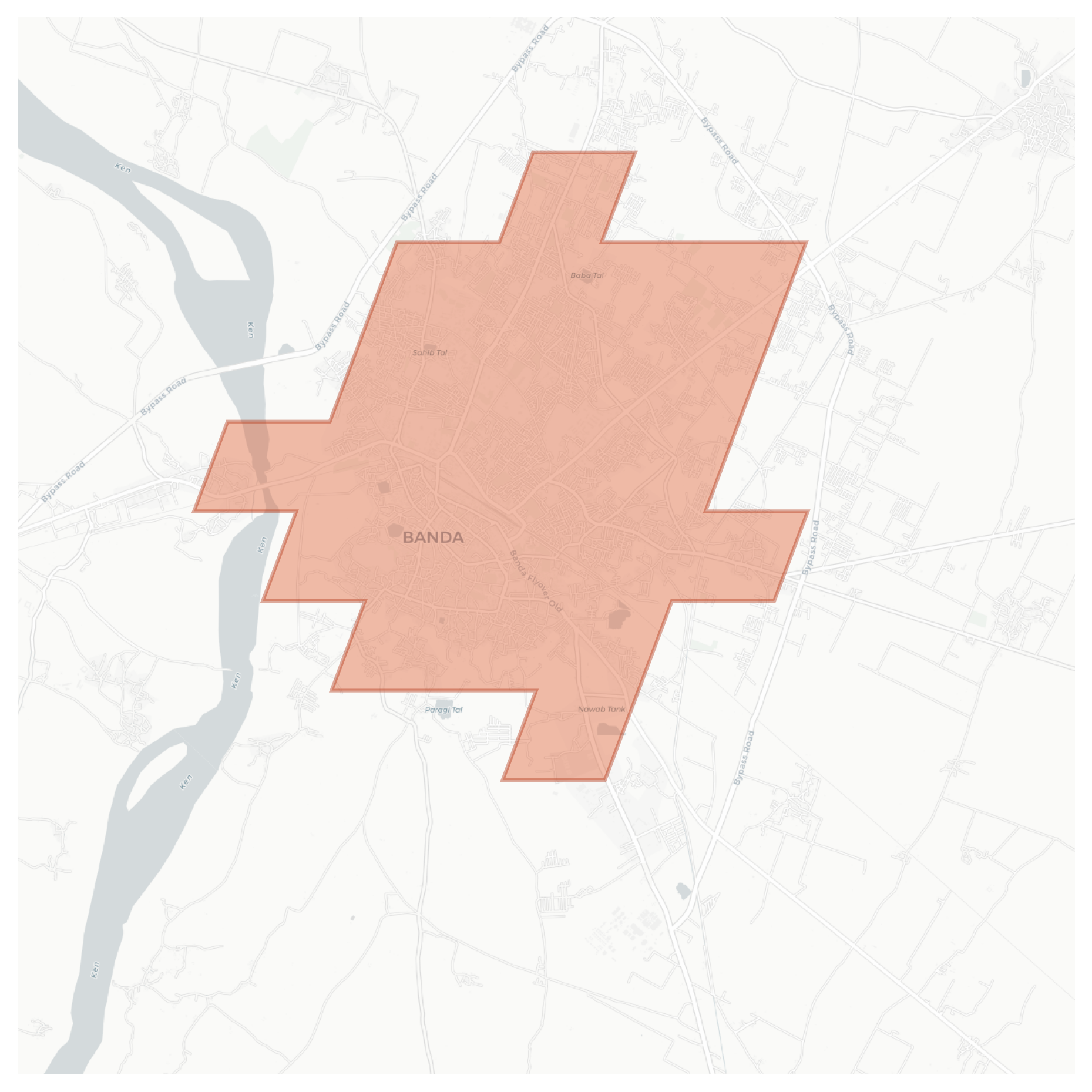 Banda geographic map