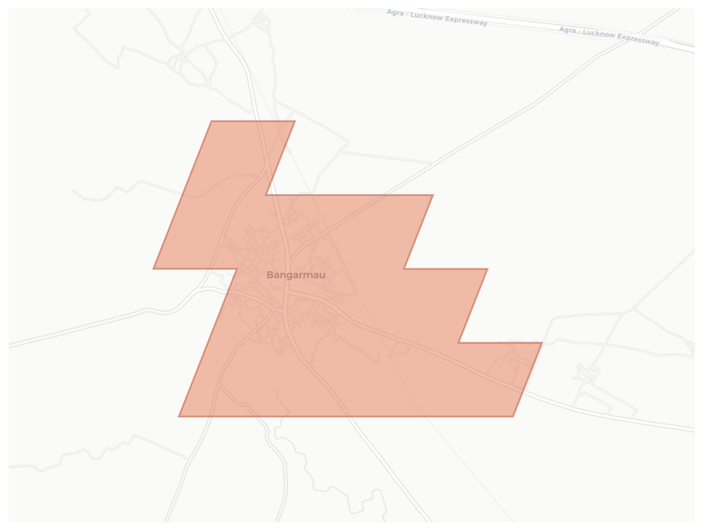 Bangarmau geographic map