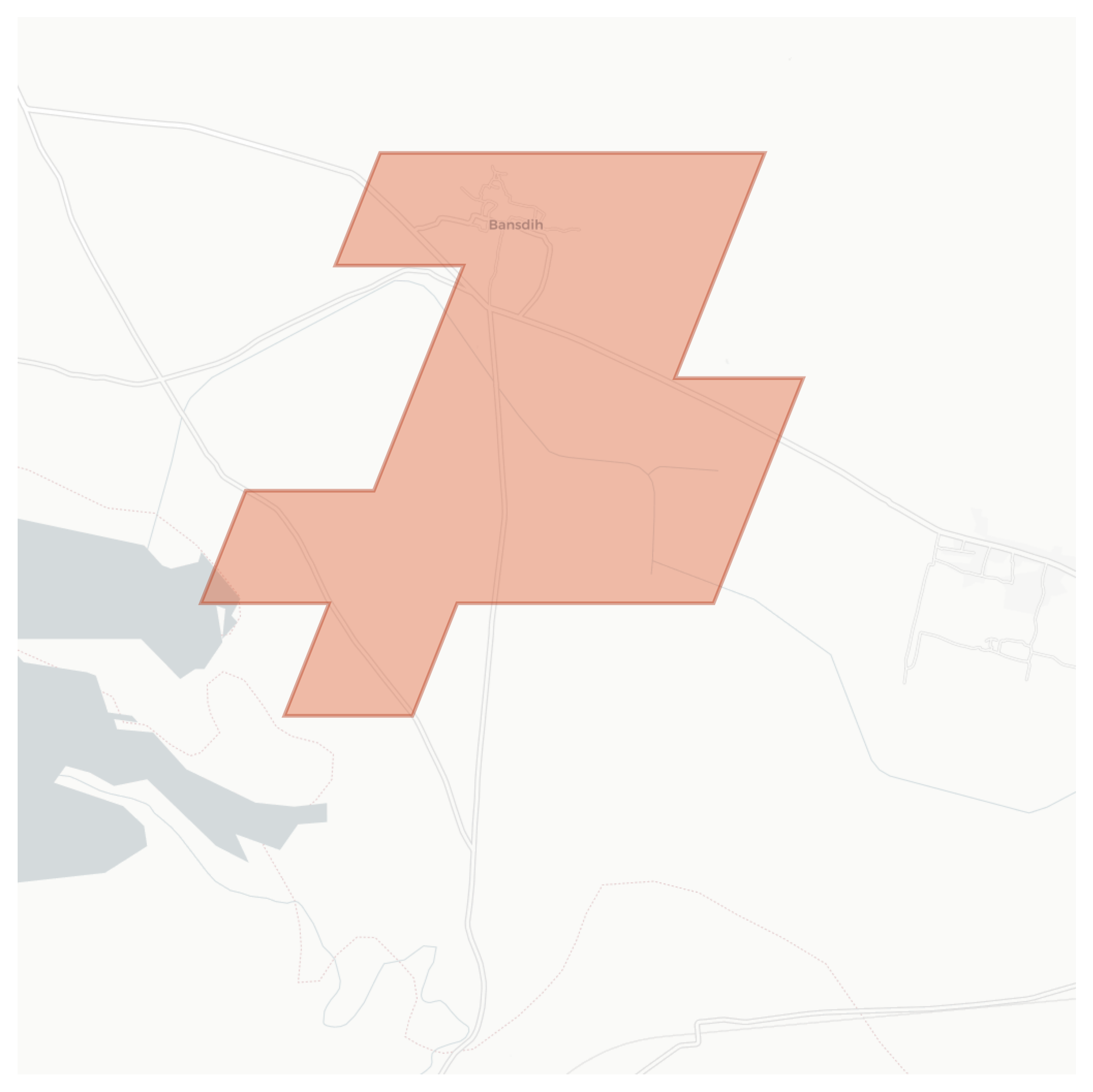 Bansdih geographic map