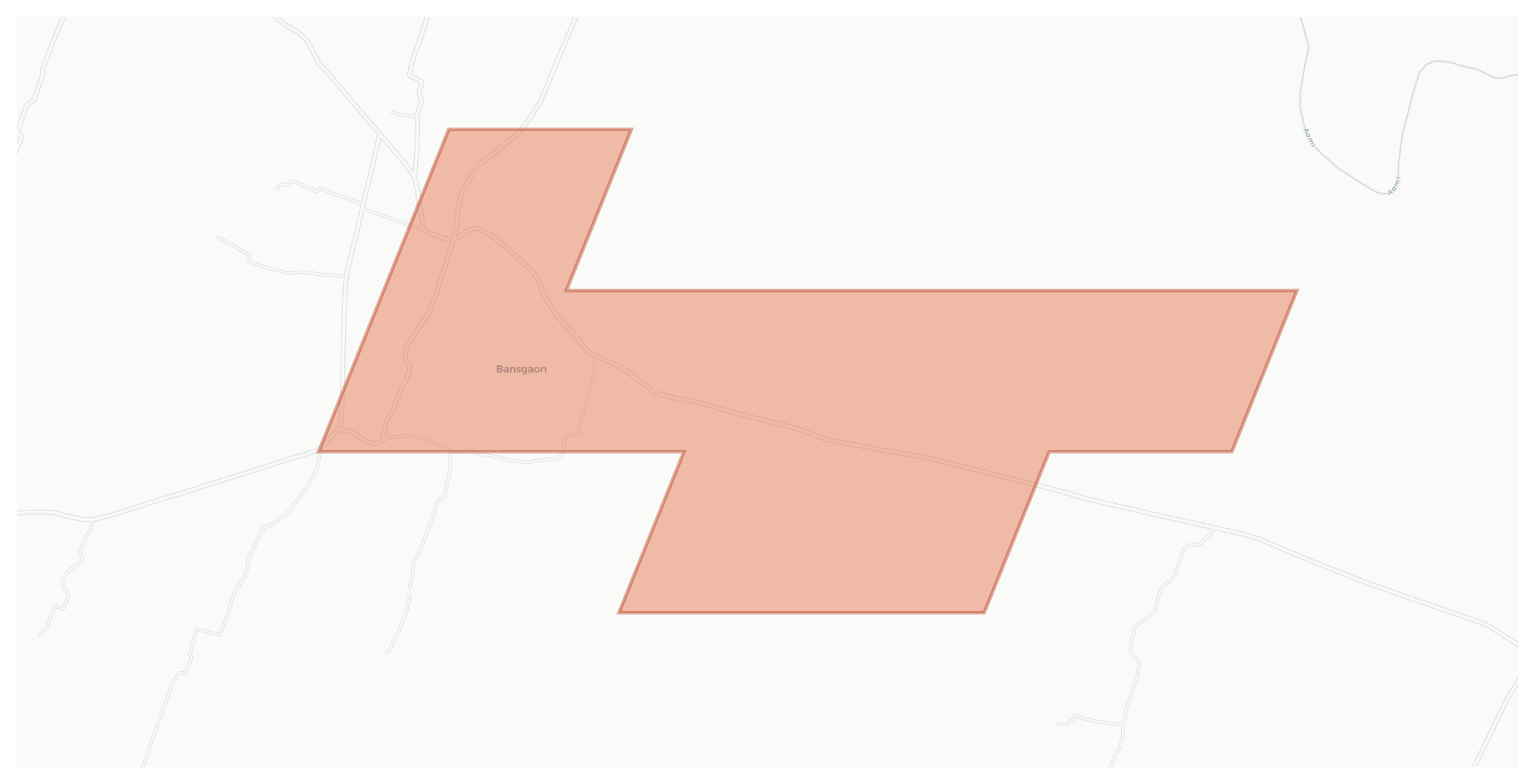 Bansgaon geographic map