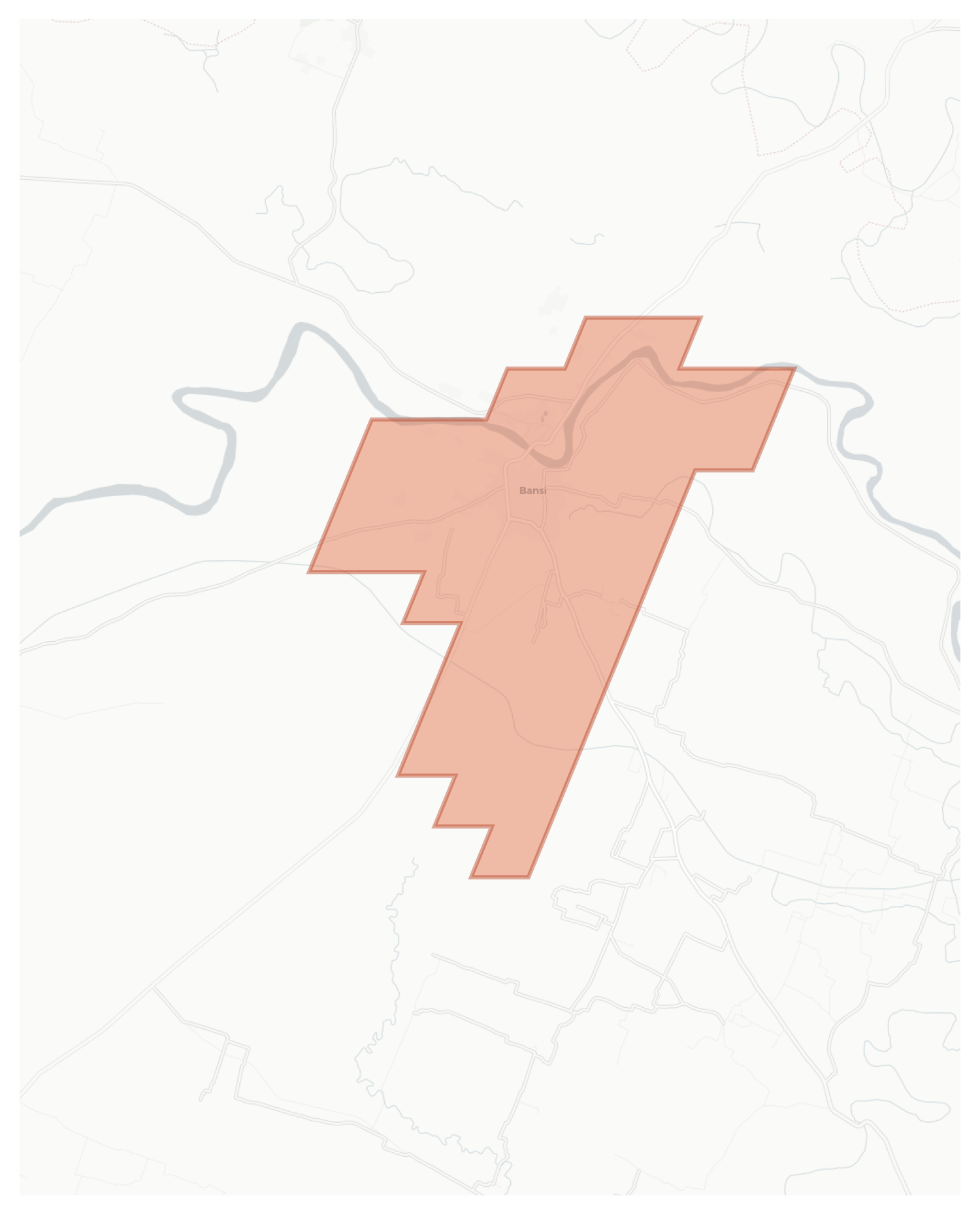 Bansi geographic map