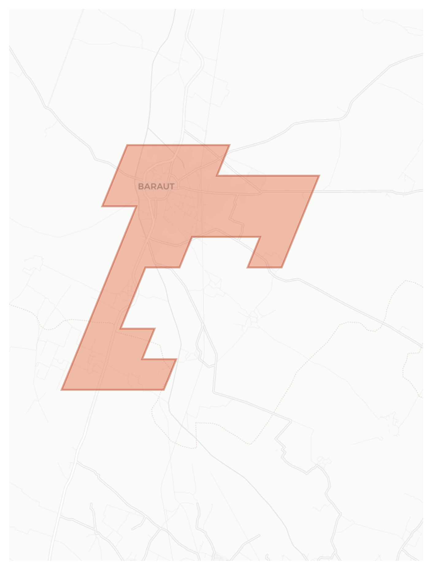 Baraut geographic map