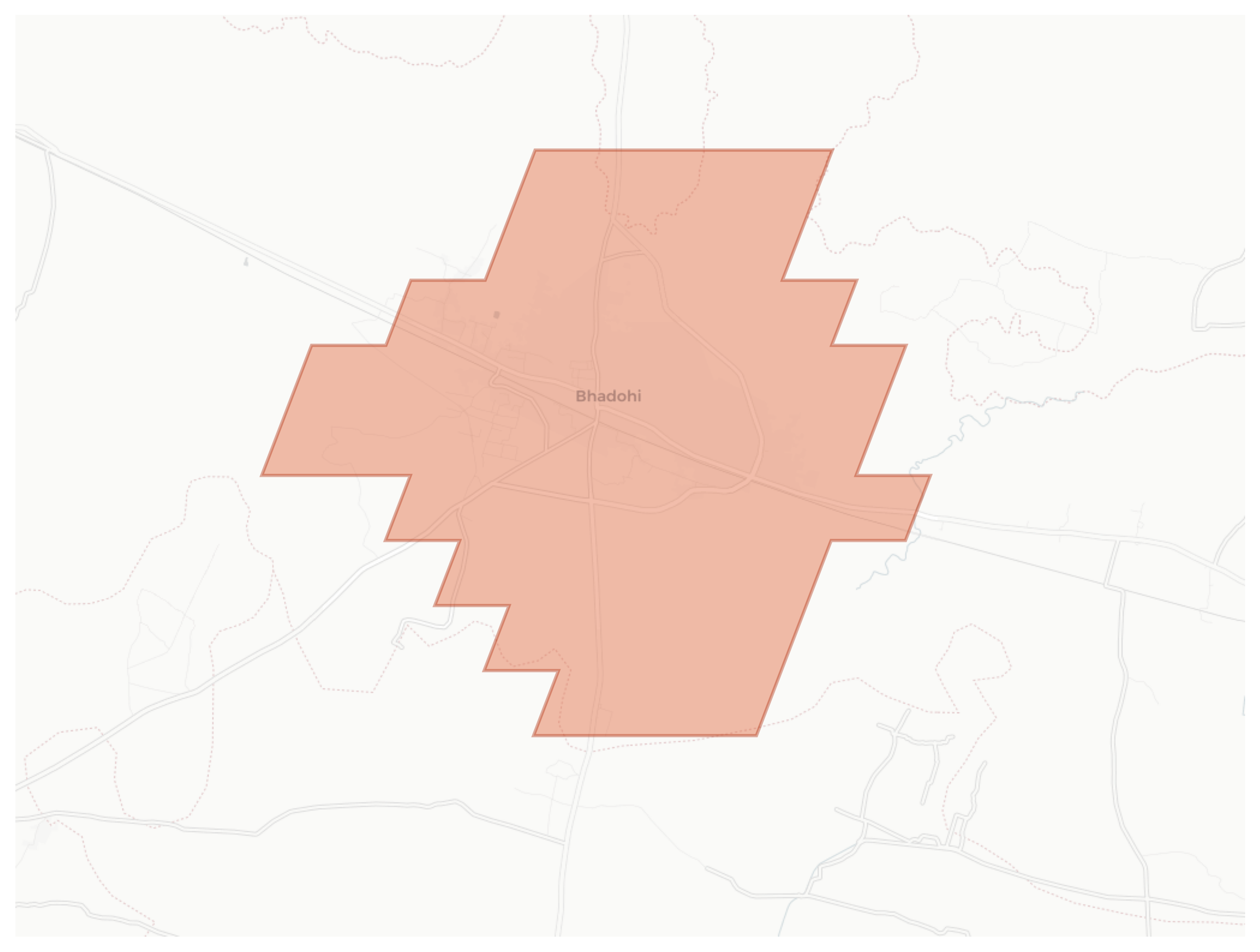 Bhadohi geographic map