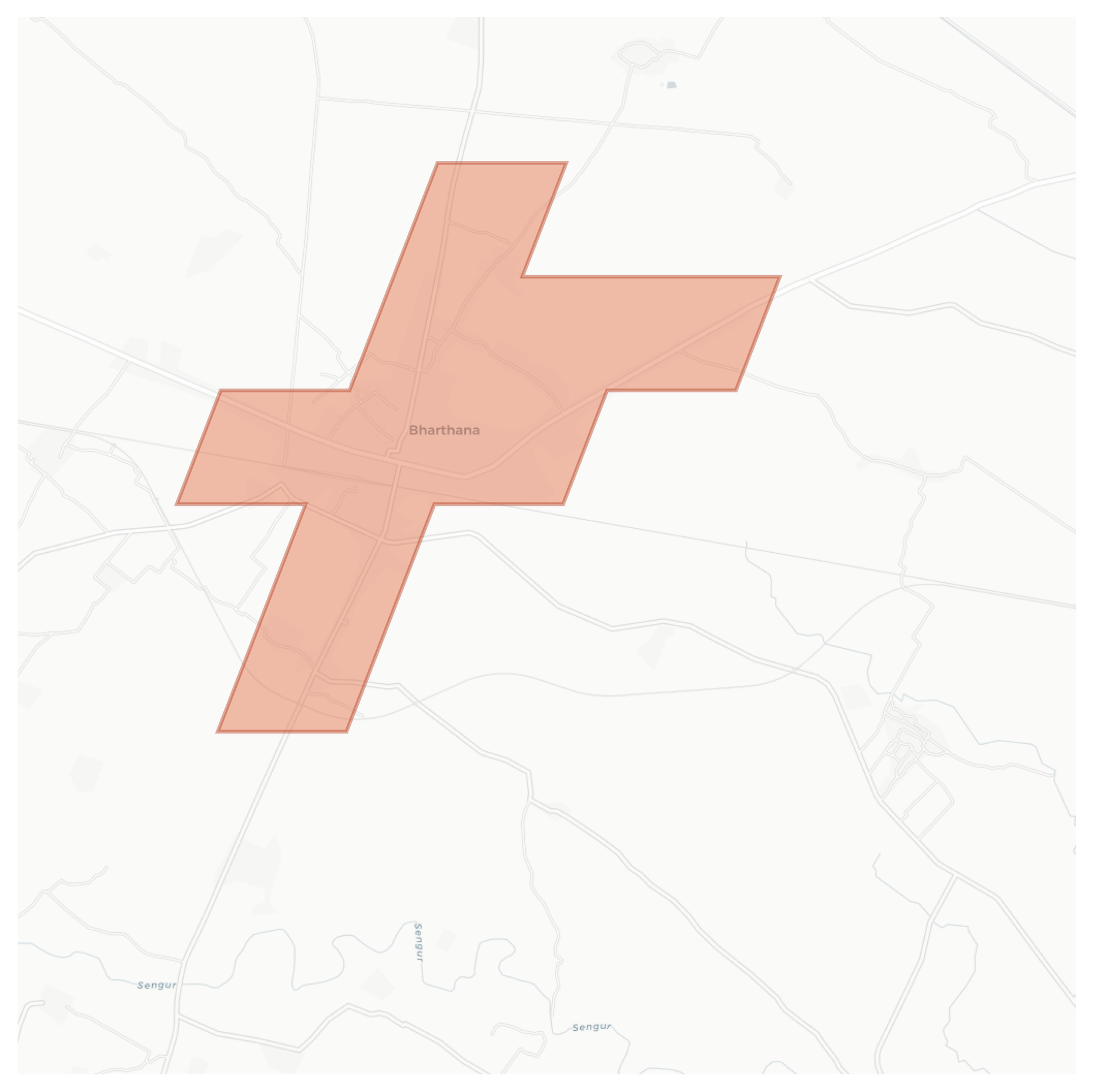 Bharthana geographic map