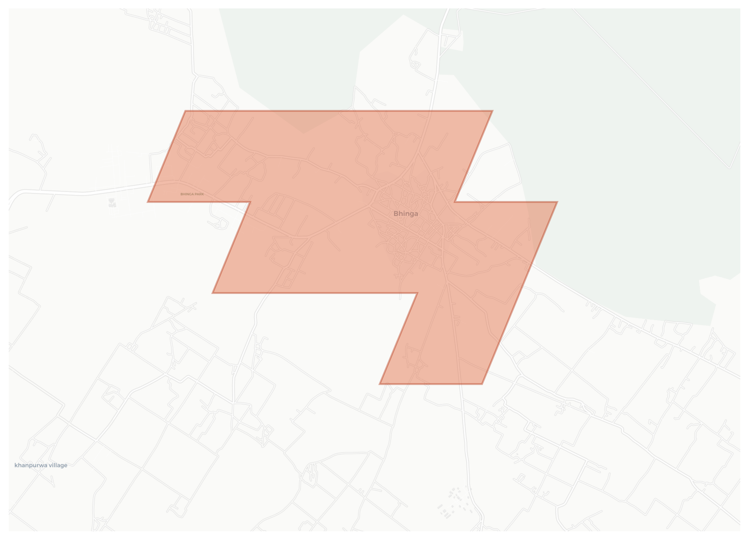 Bhinga geographic map
