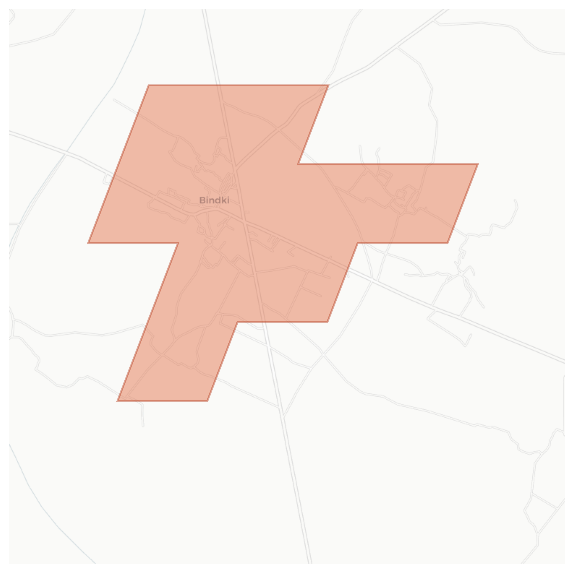 Bindki geographic map