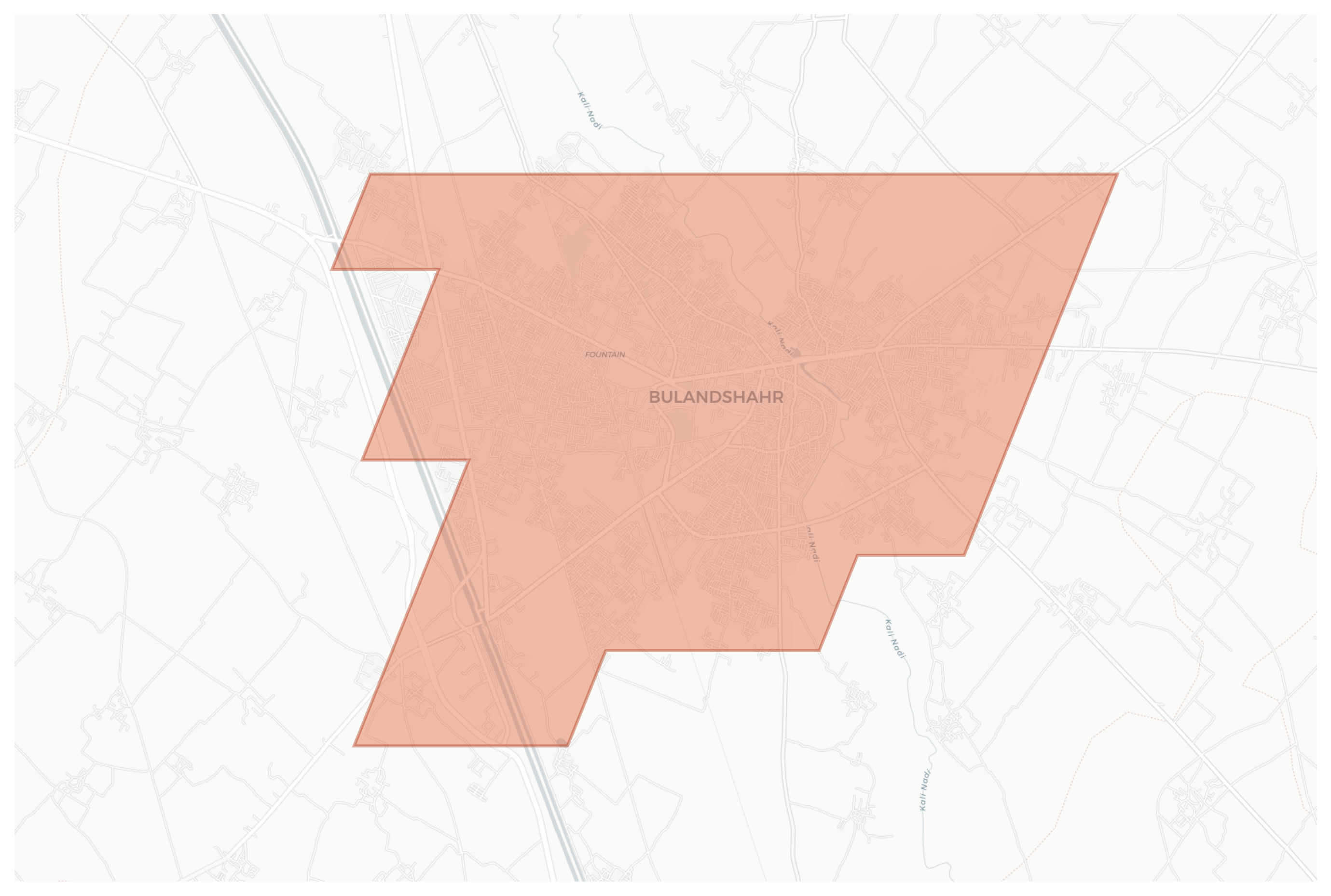 Bulandshahr geographic map