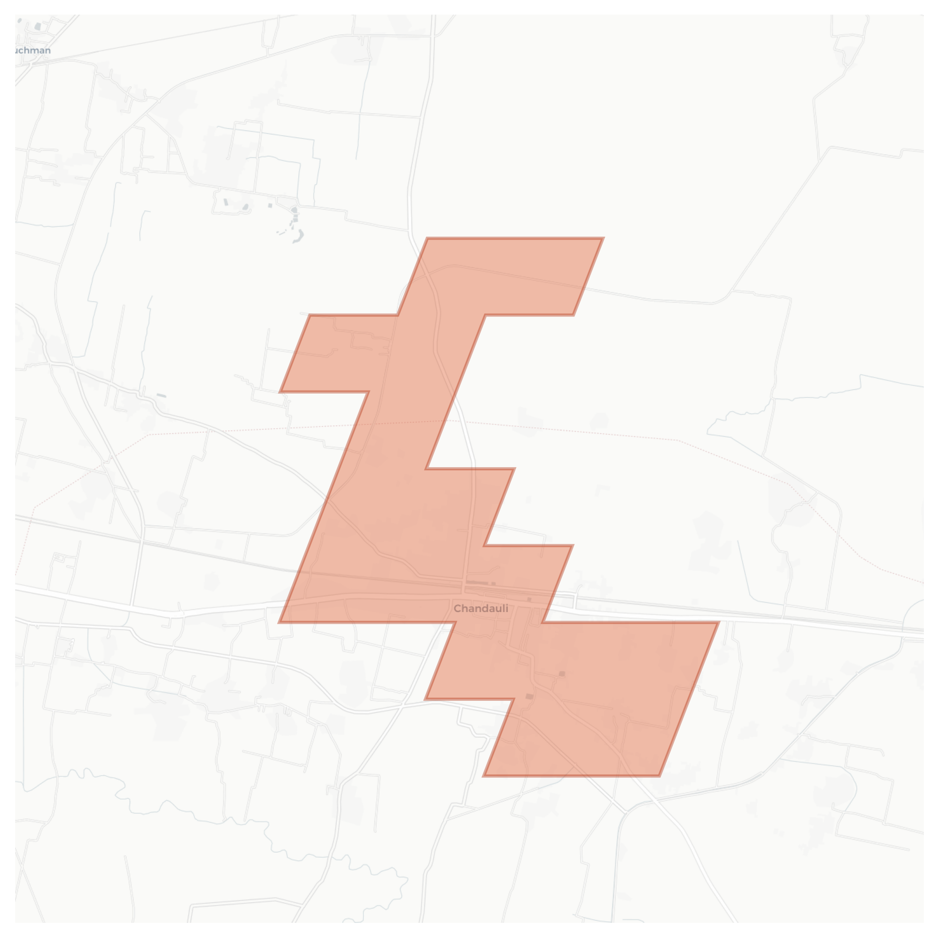 Chandauli geographic map
