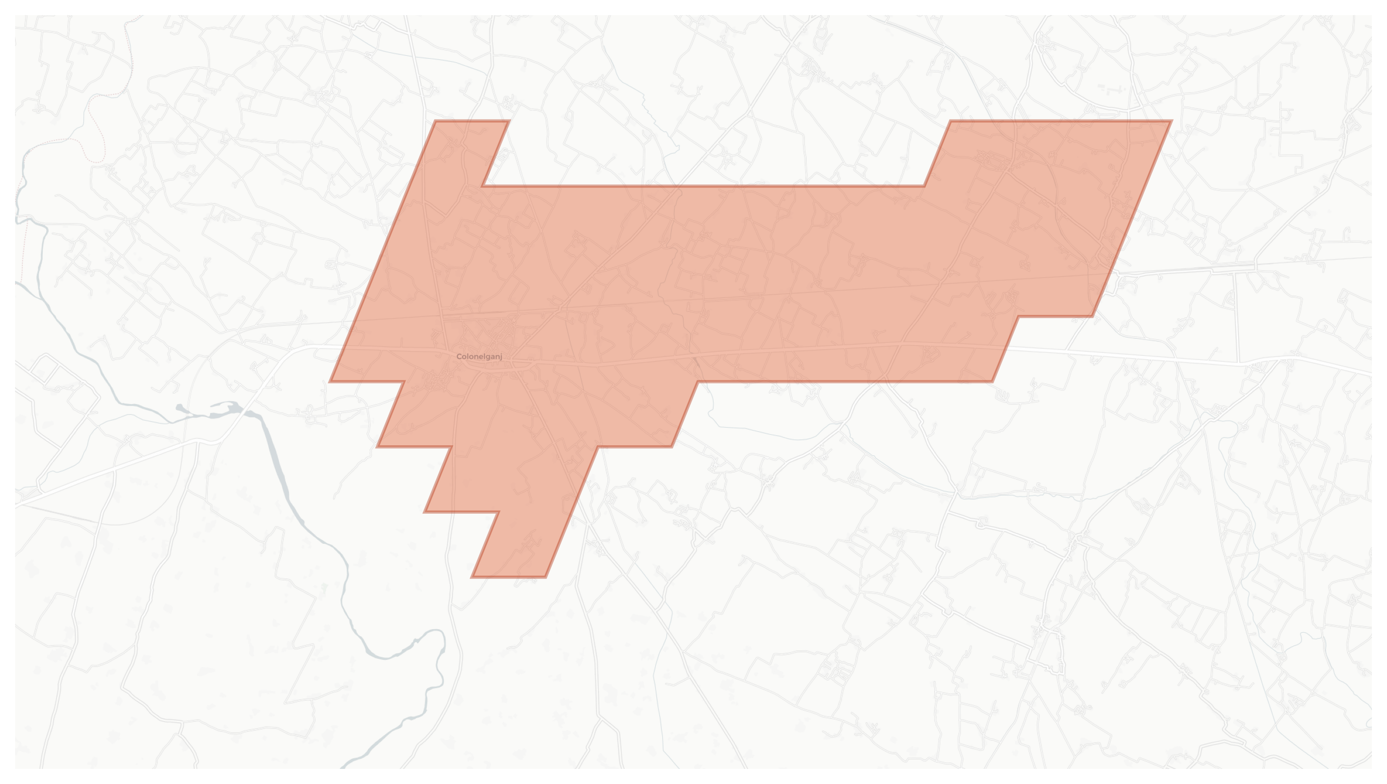 Colonelganj geographic map