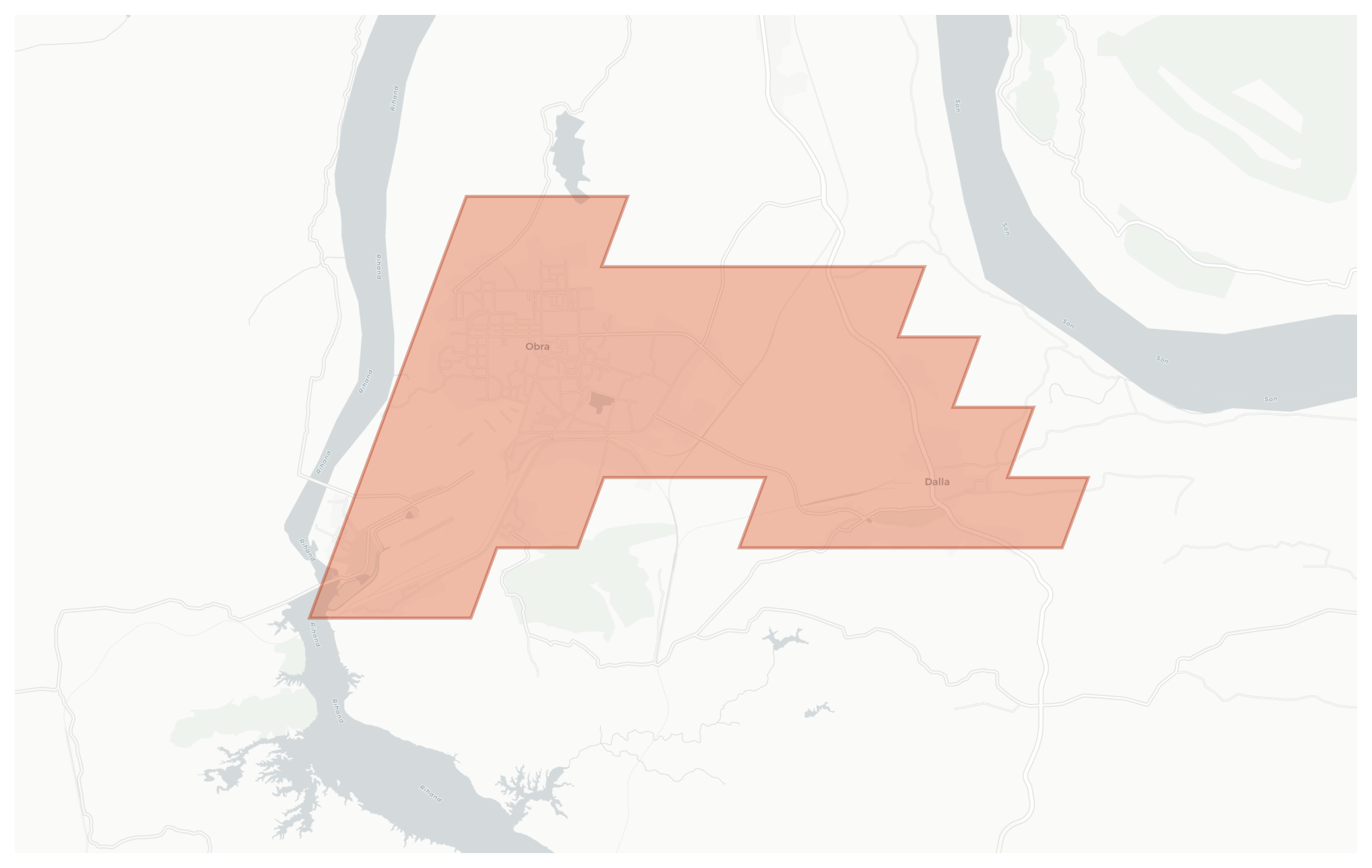 Dalla geographic map