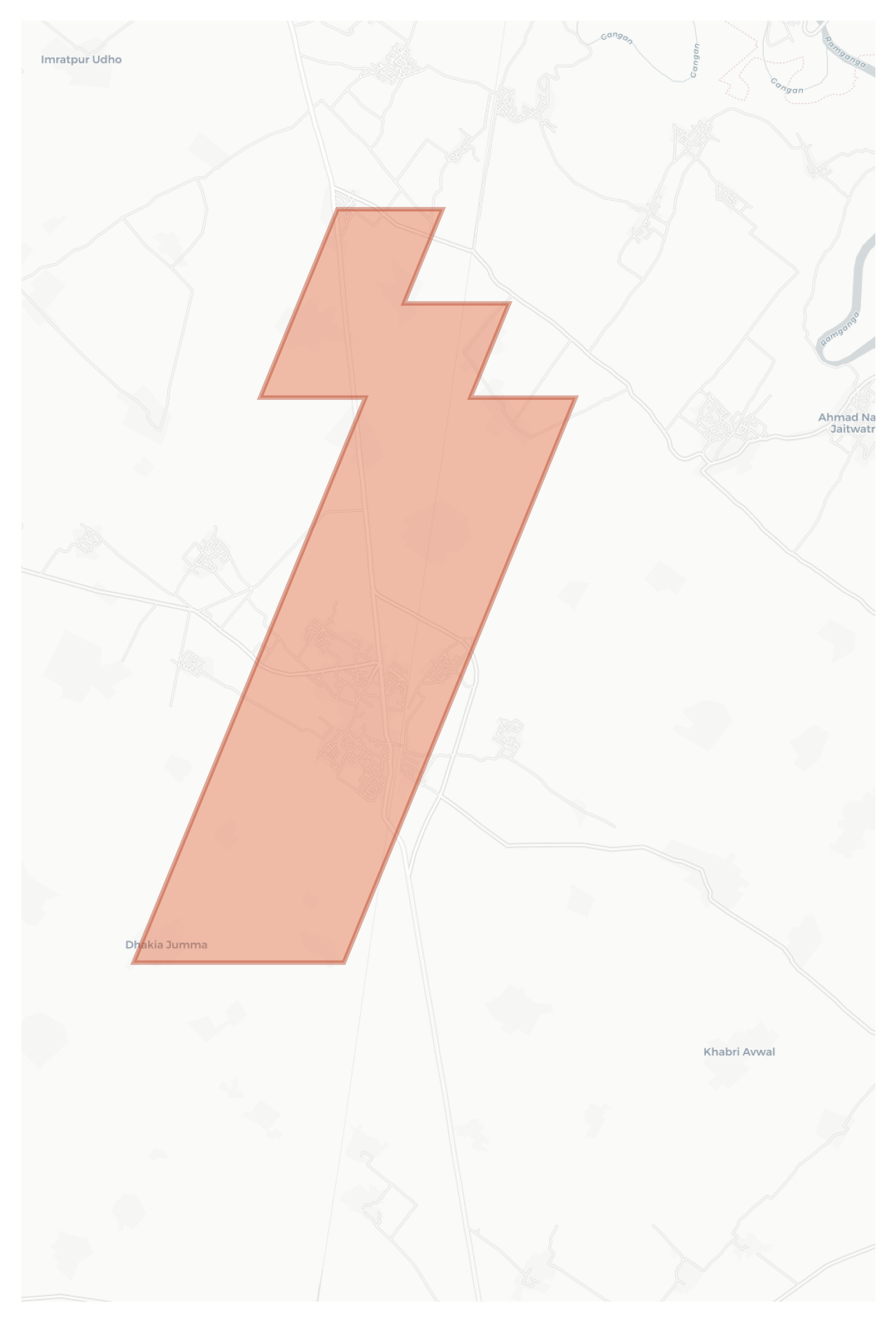 Dhakia Jumma geographic map