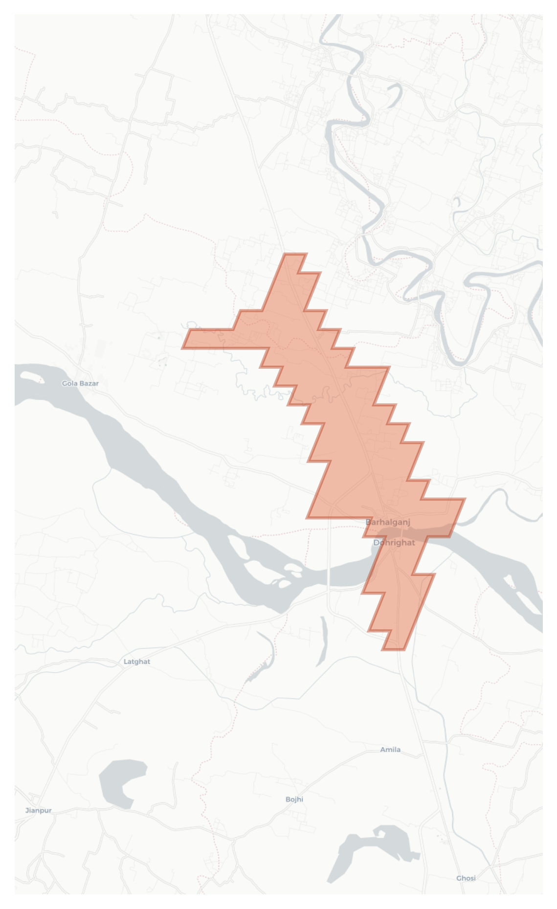 Dohrighat geographic map
