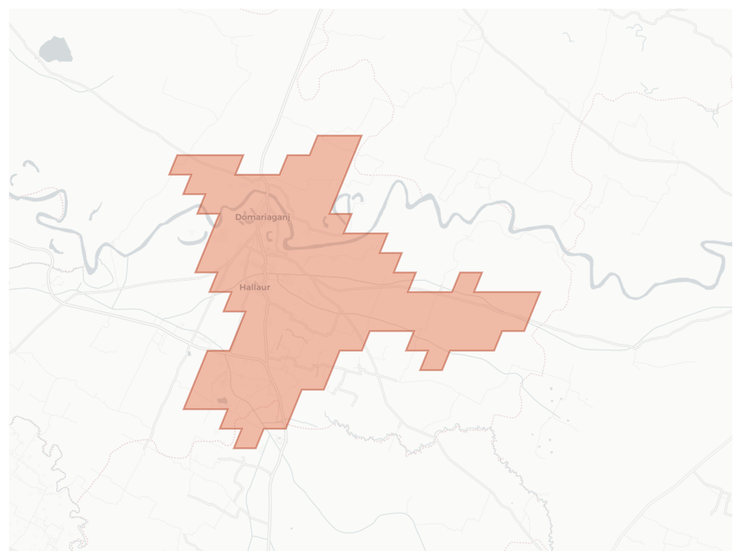 Domariaganj geographic map