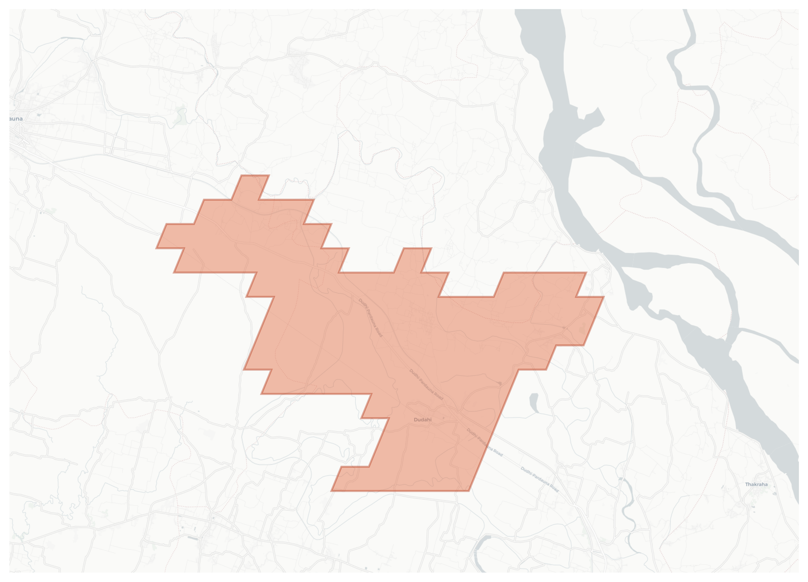 Dudahi geographic map