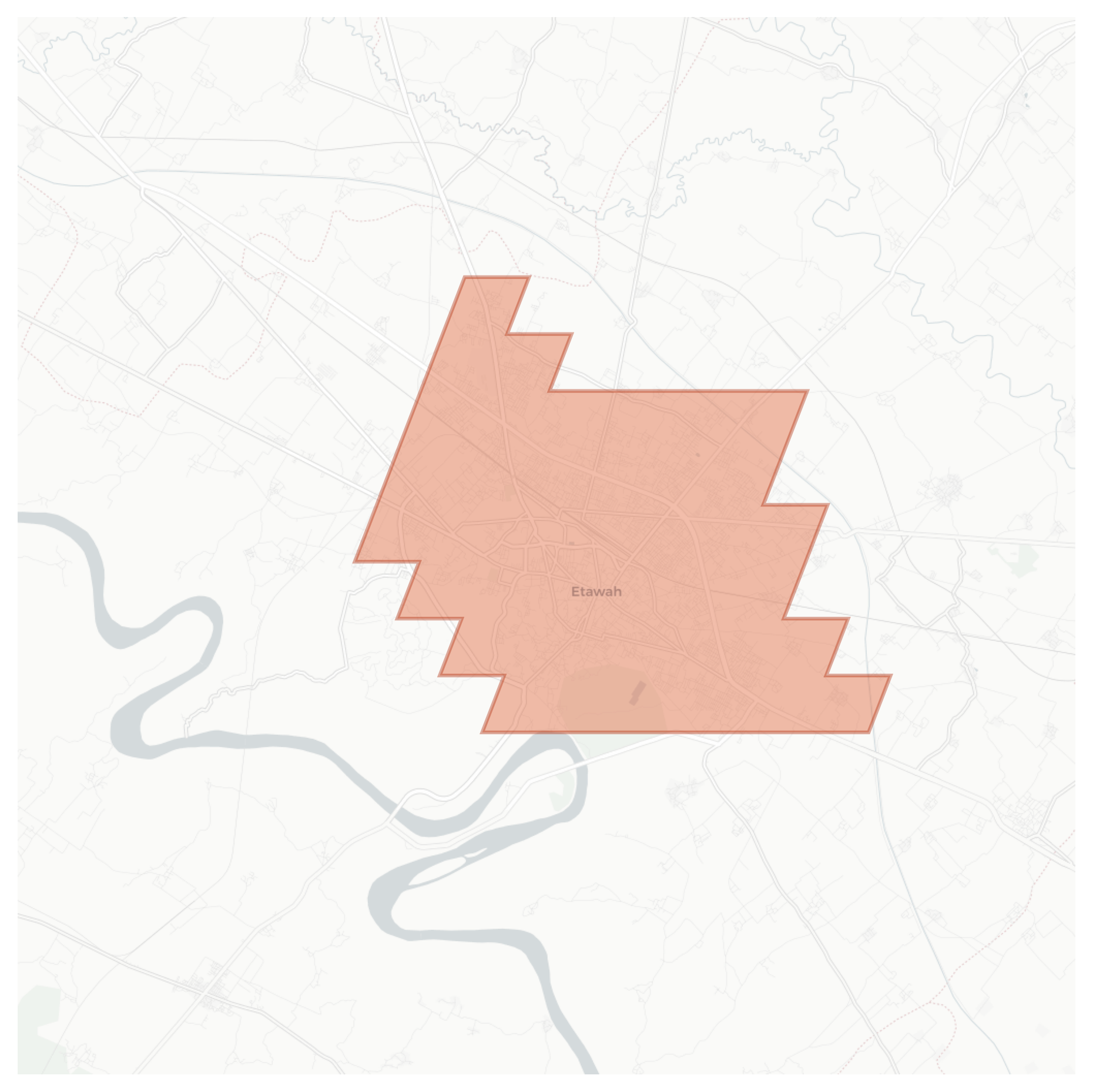 Etawah geographic map