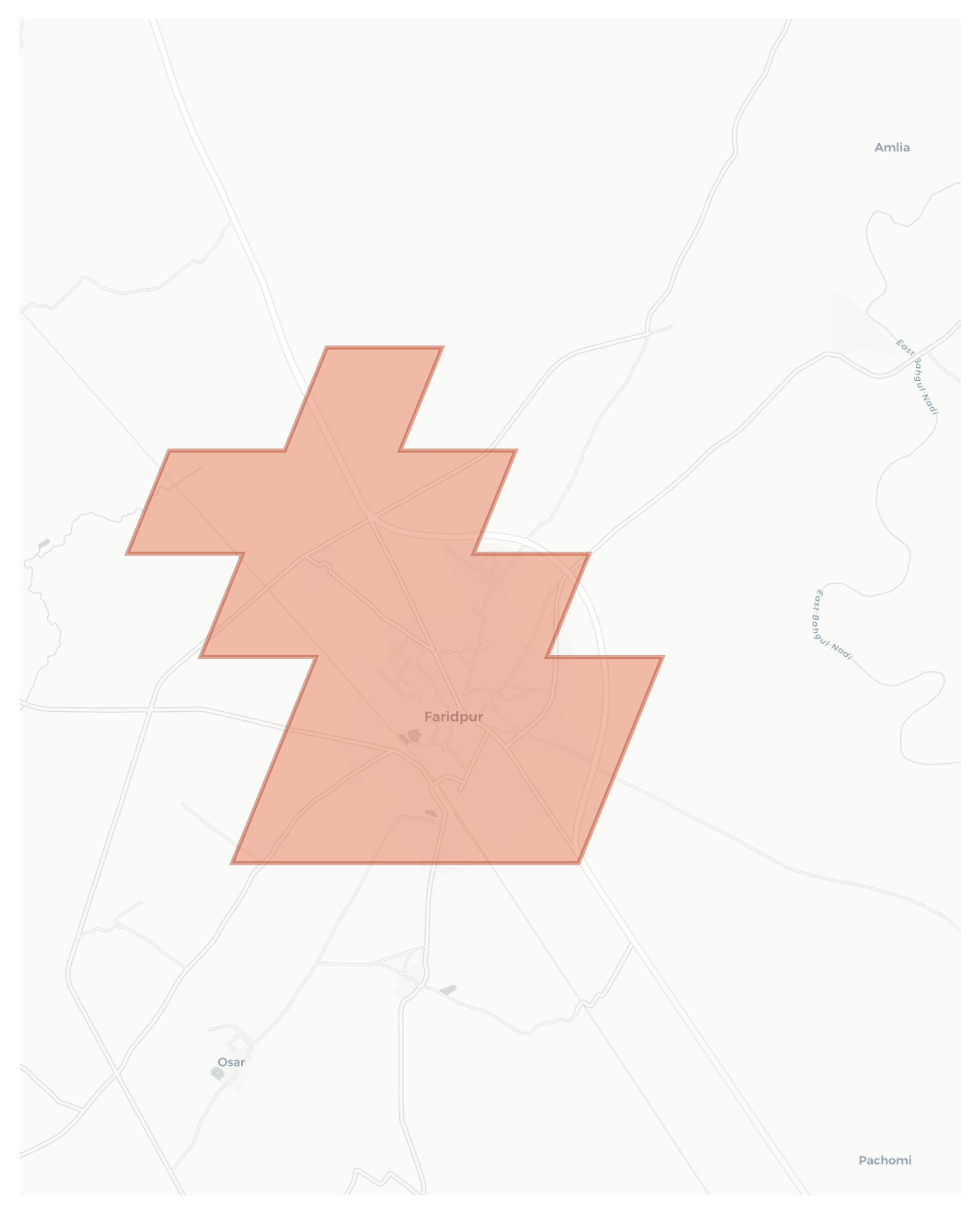 Faridpur geographic map