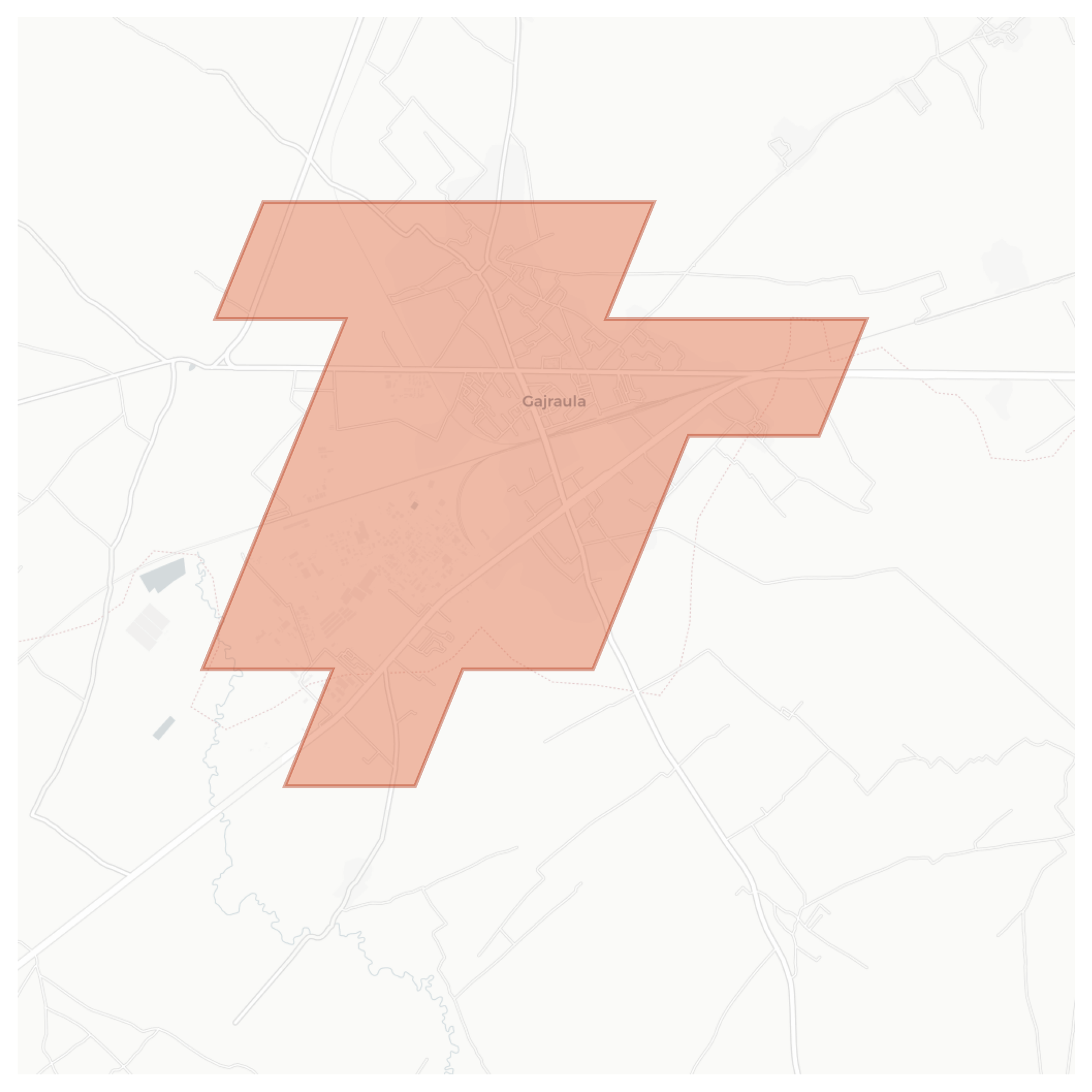 Gajraula geographic map