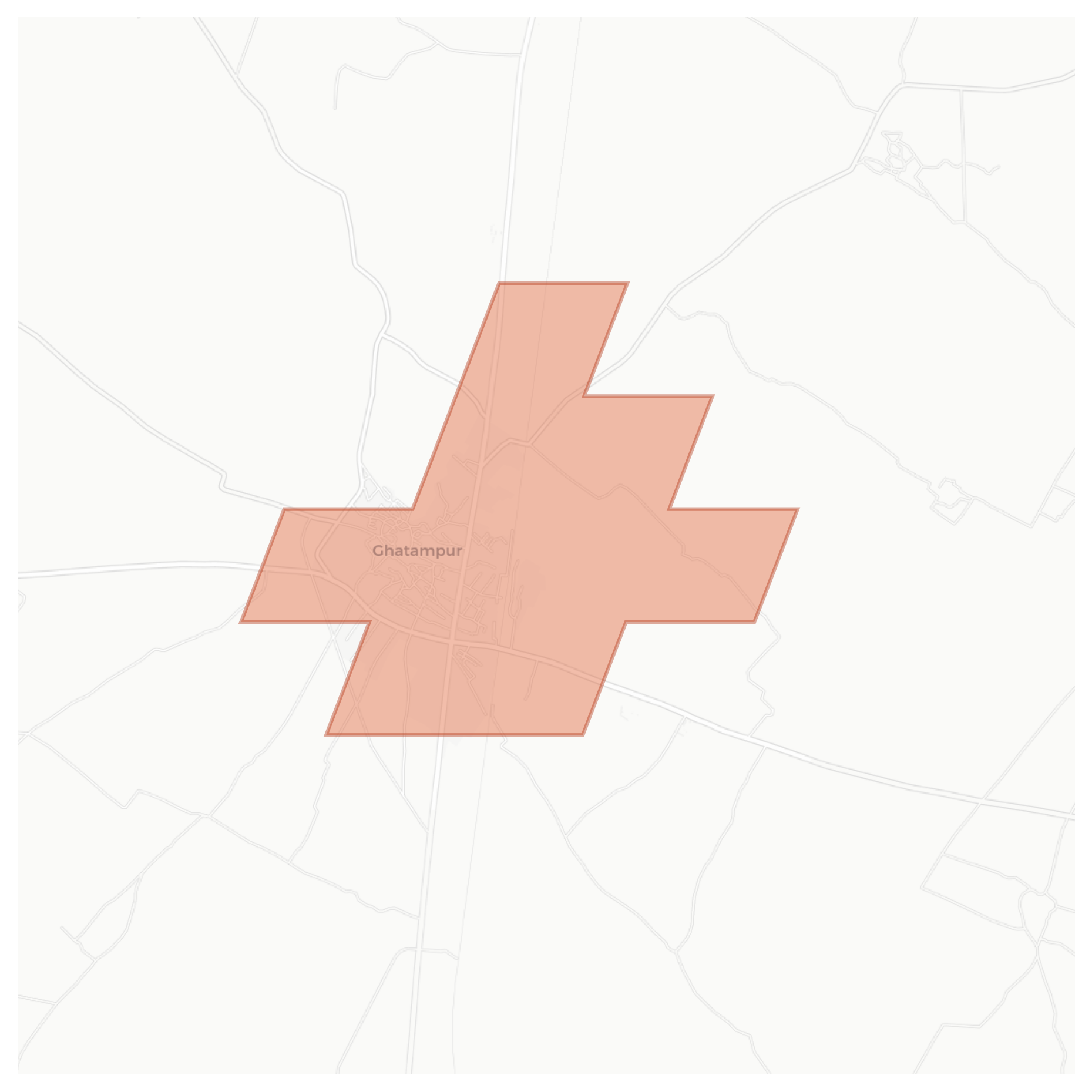 Ghatampur geographic map