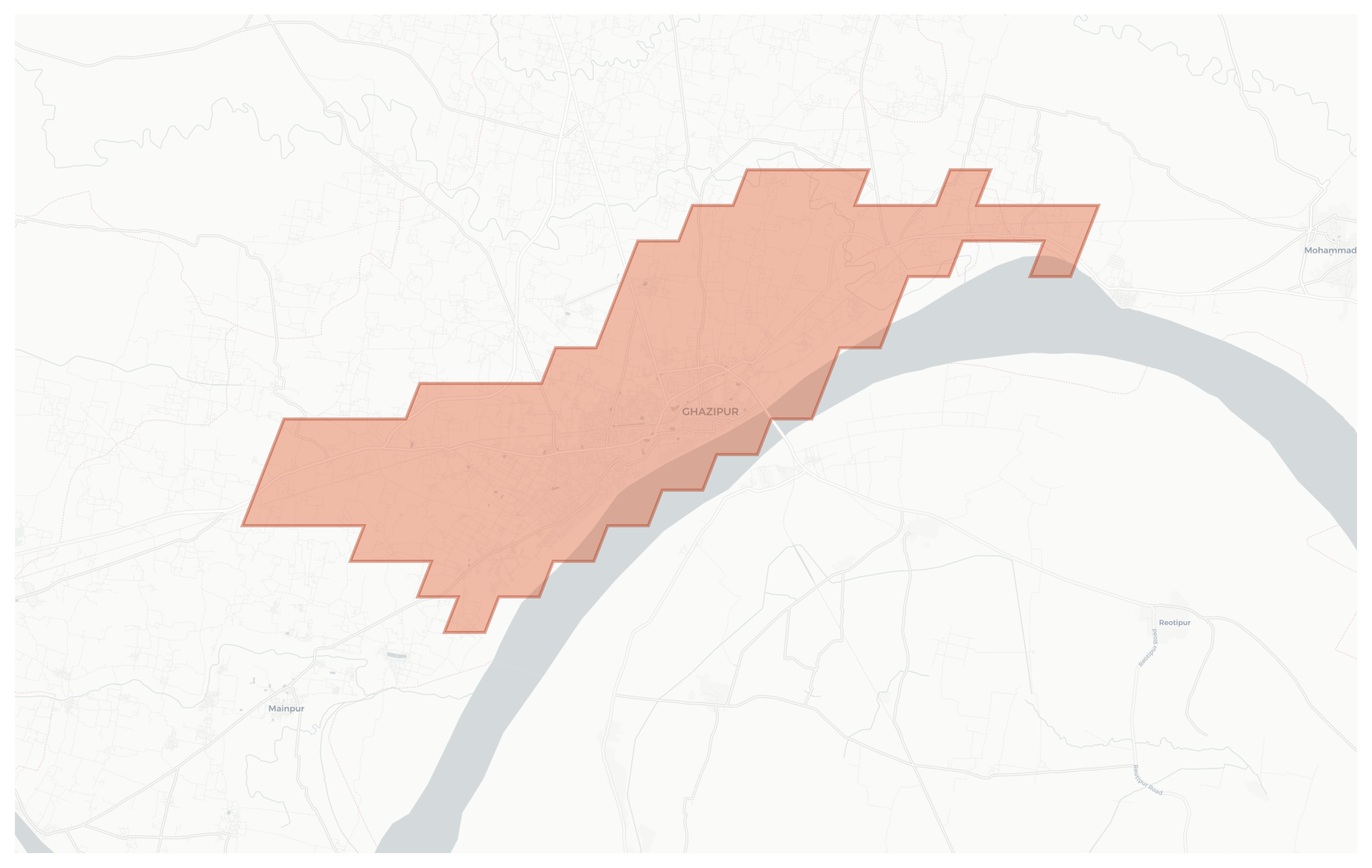 Ghazipur geographic map