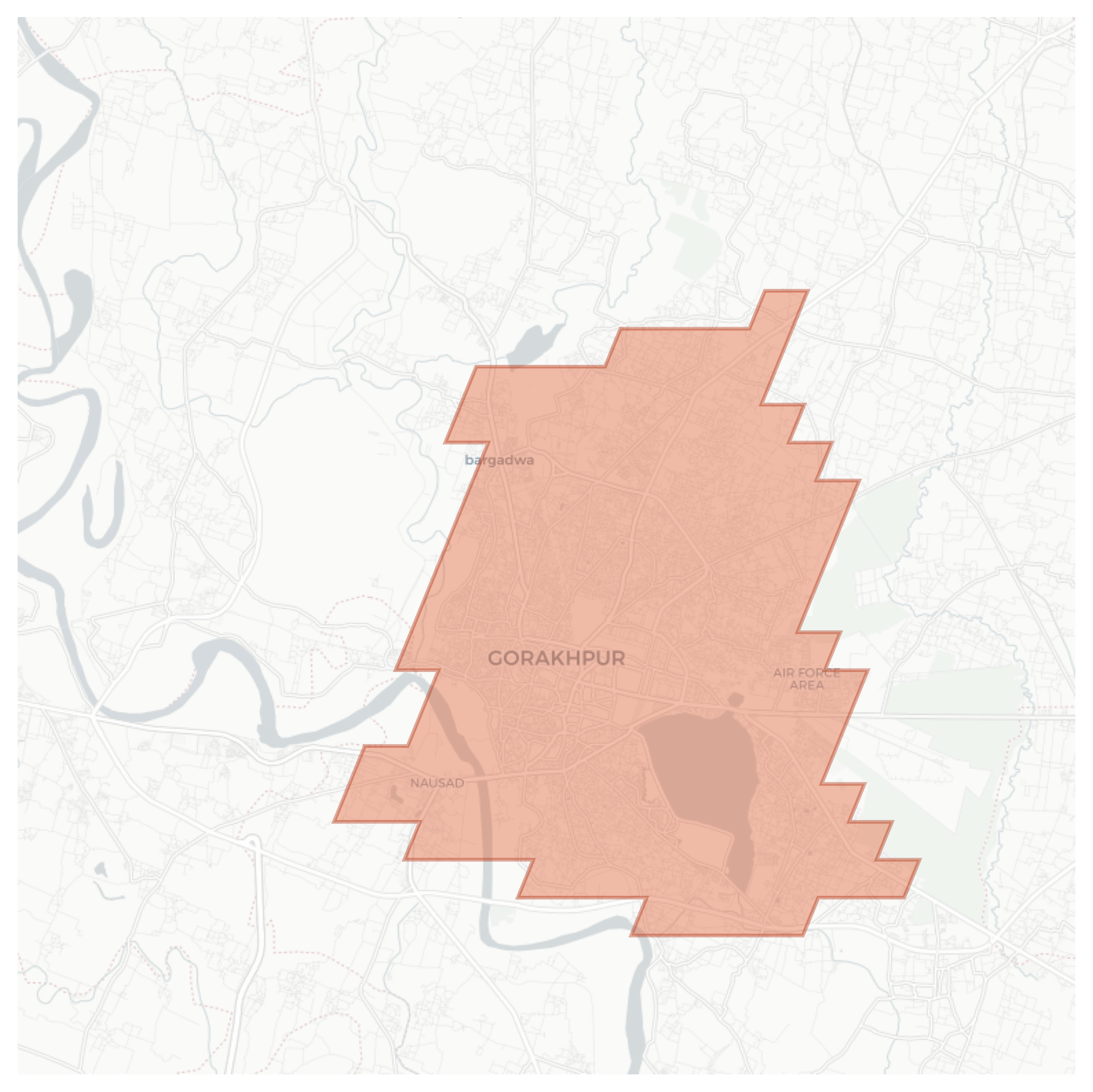 Gorakhpur geographic map