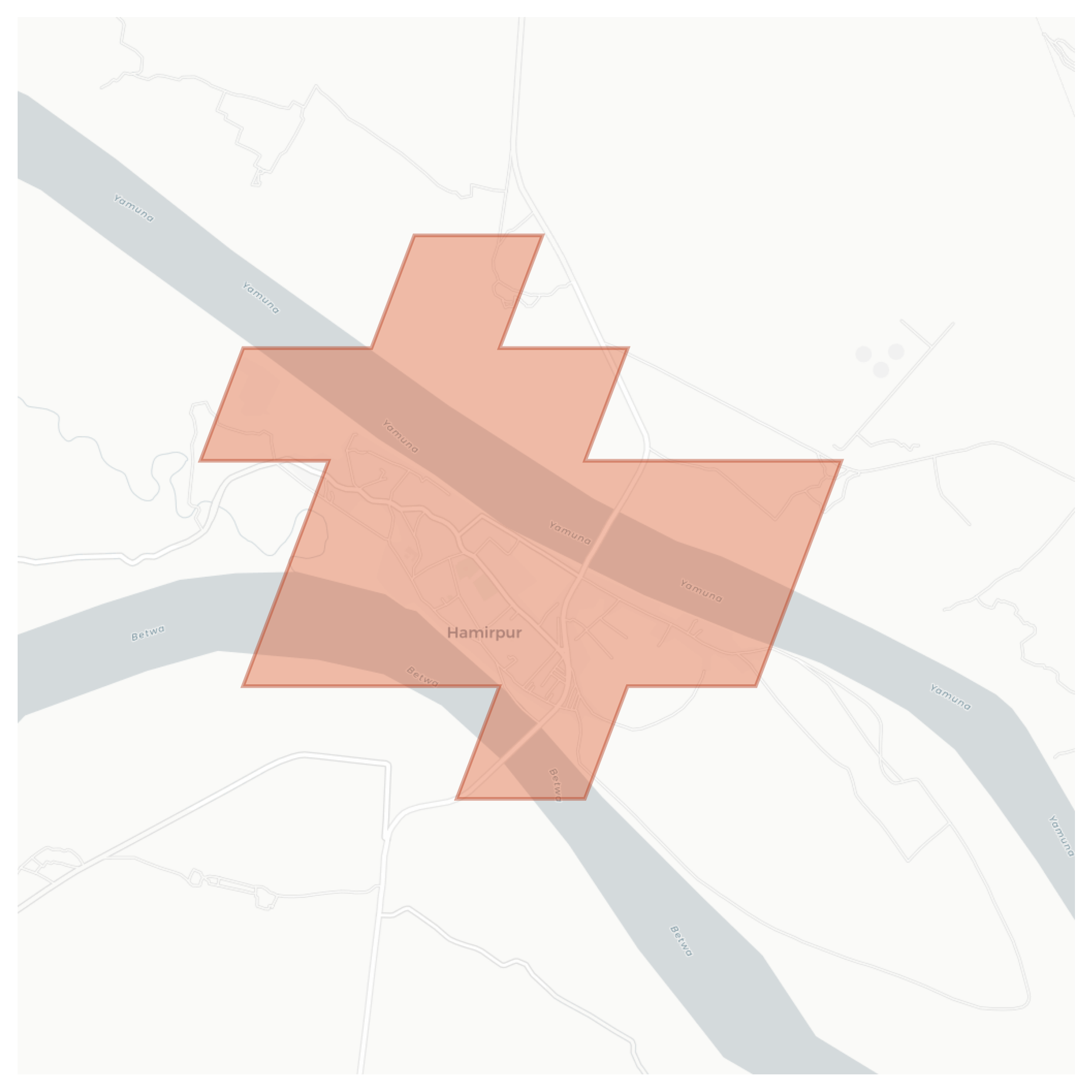 Hamirpur geographic map