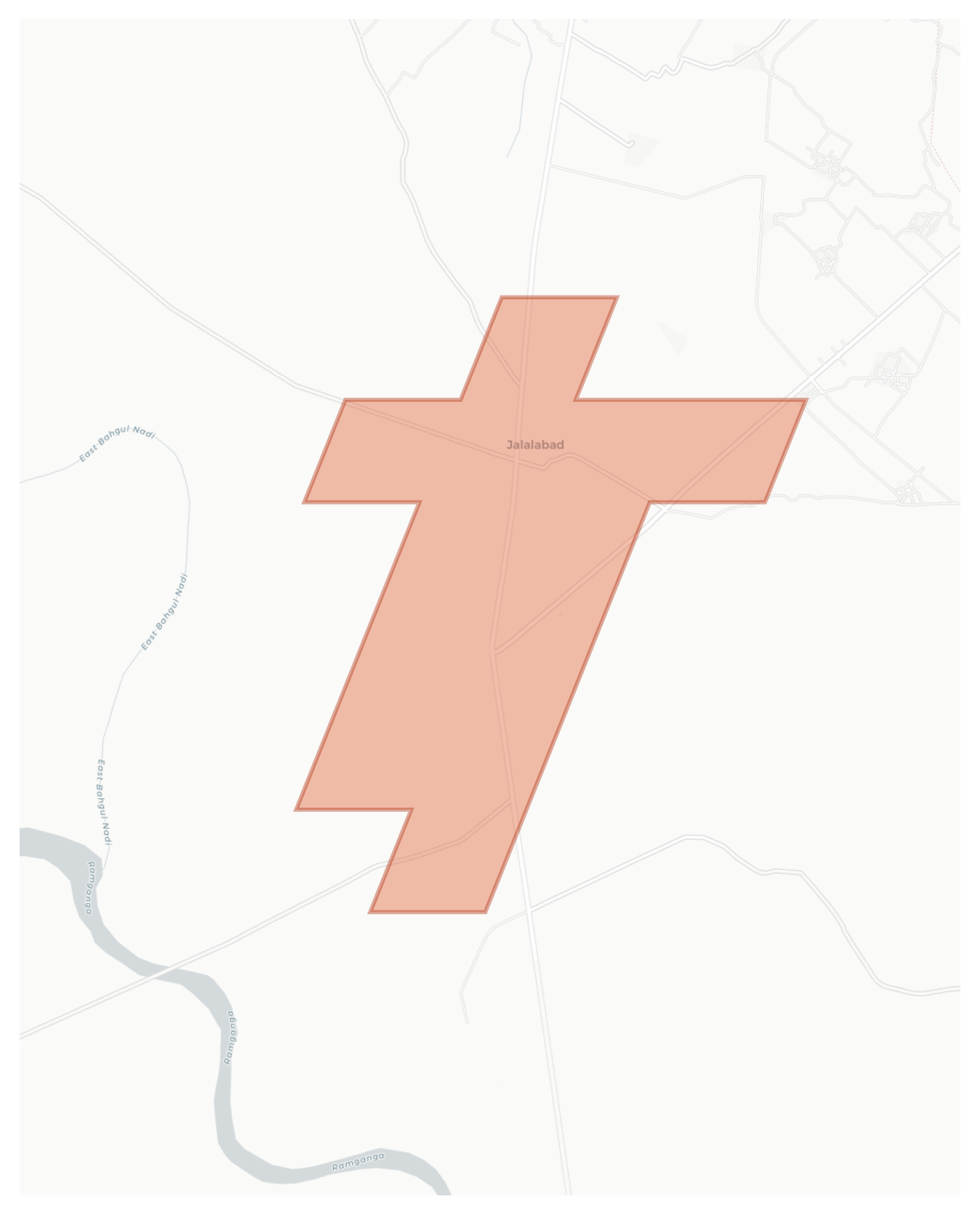 Jalalabad geographic map