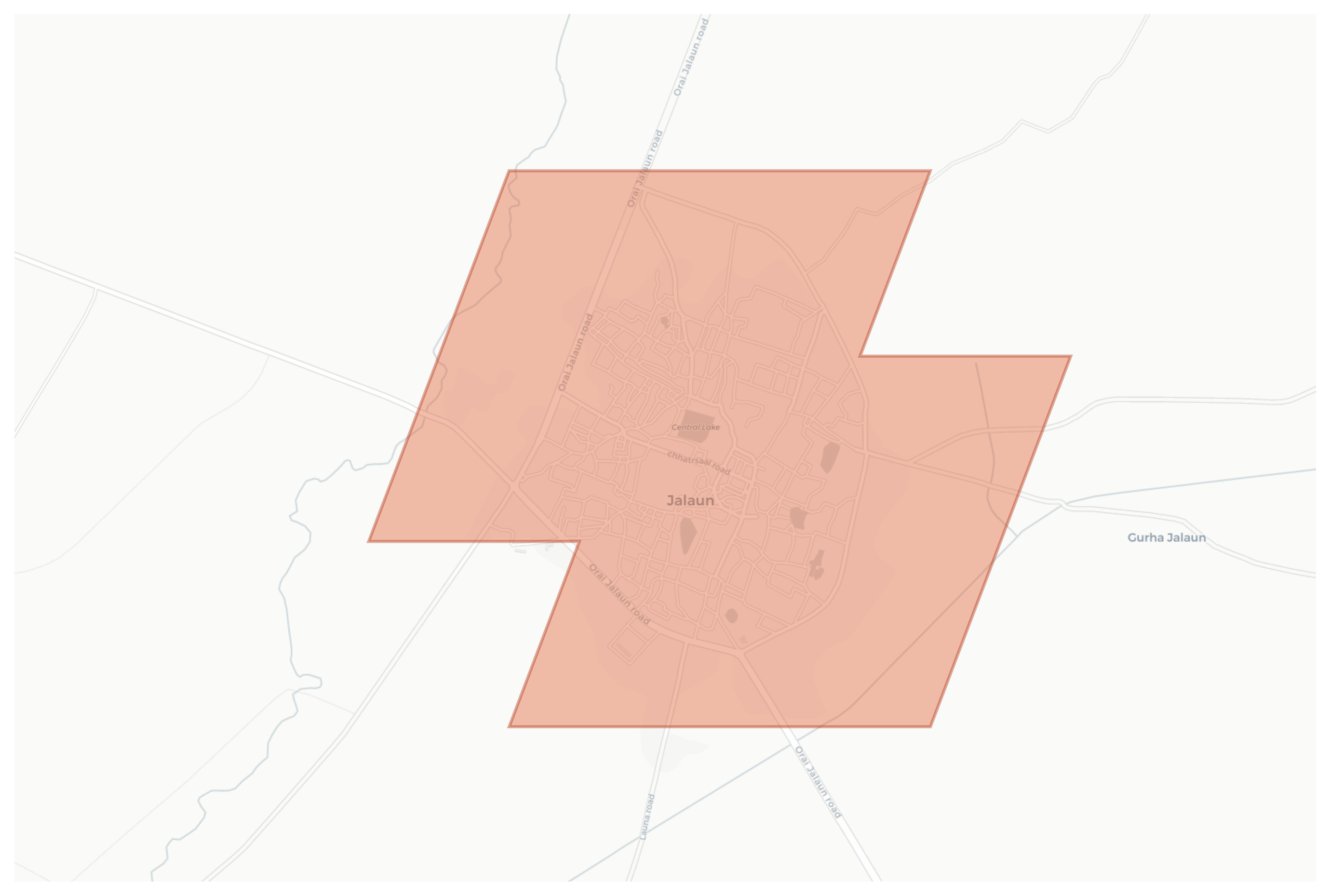 Jalaun geographic map