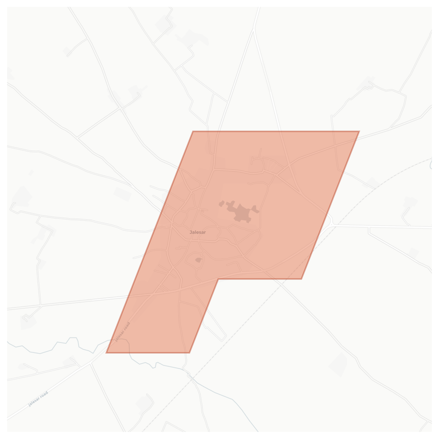 Jalesar geographic map