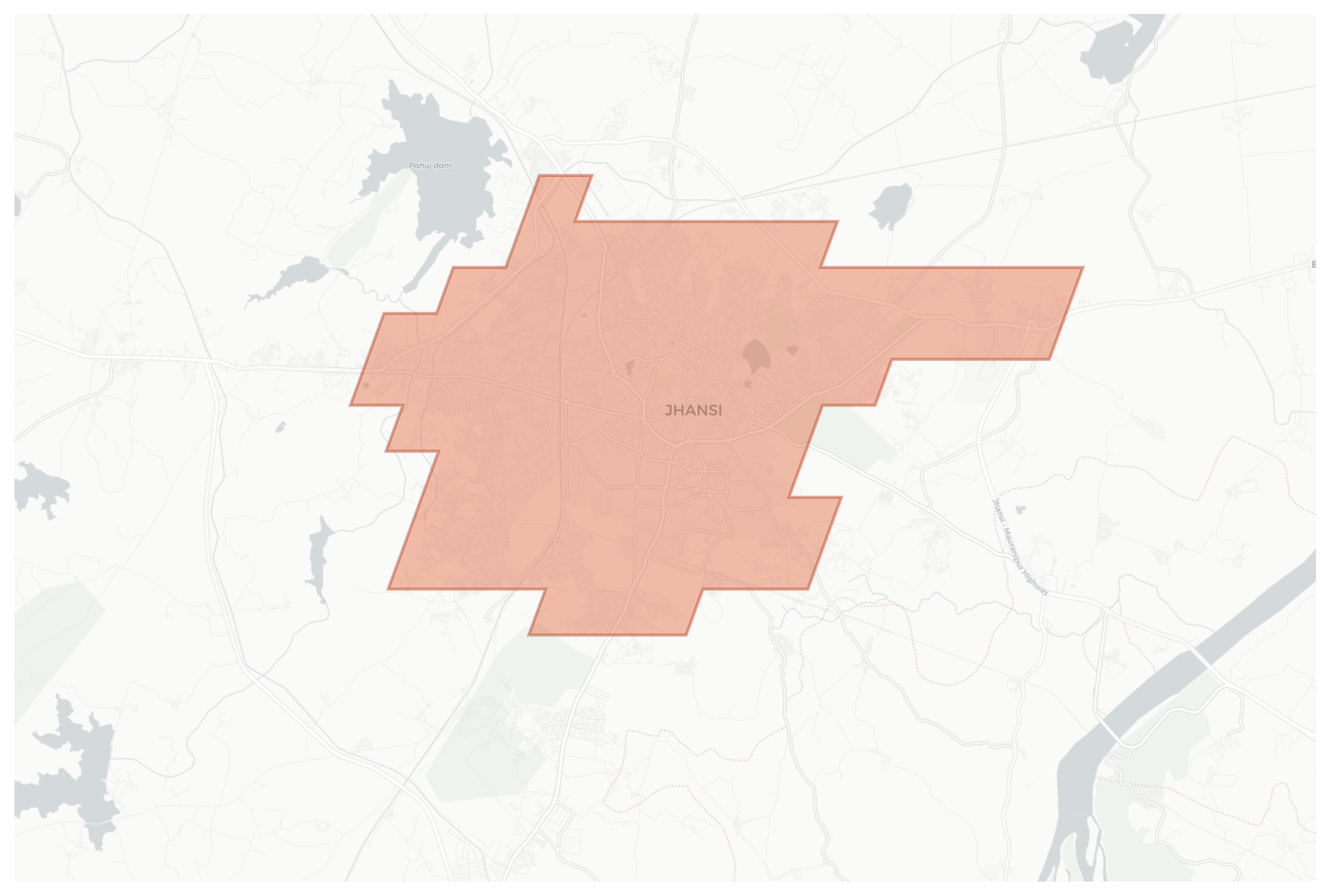 Jhansi geographic map