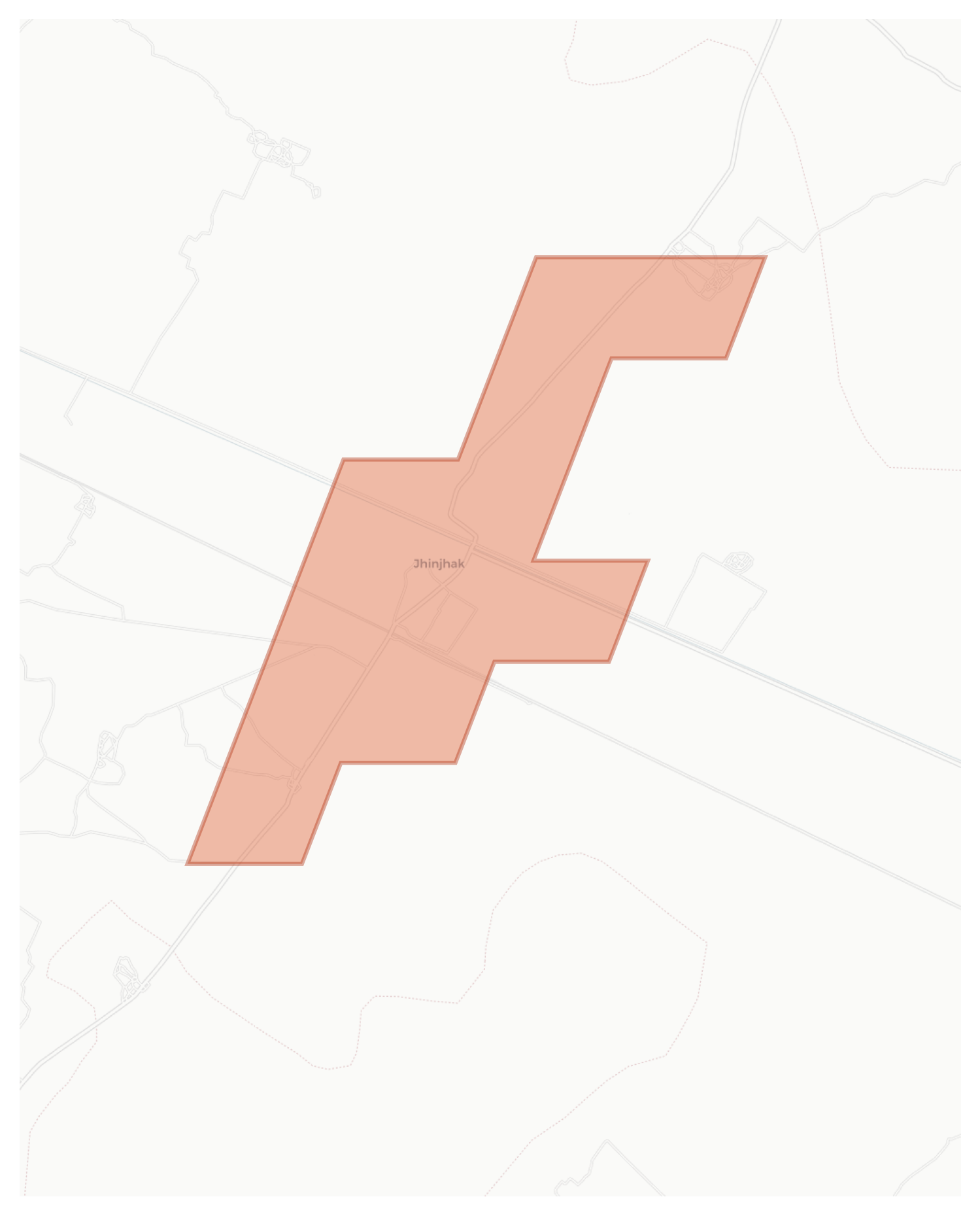 Jhinjhak geographic map