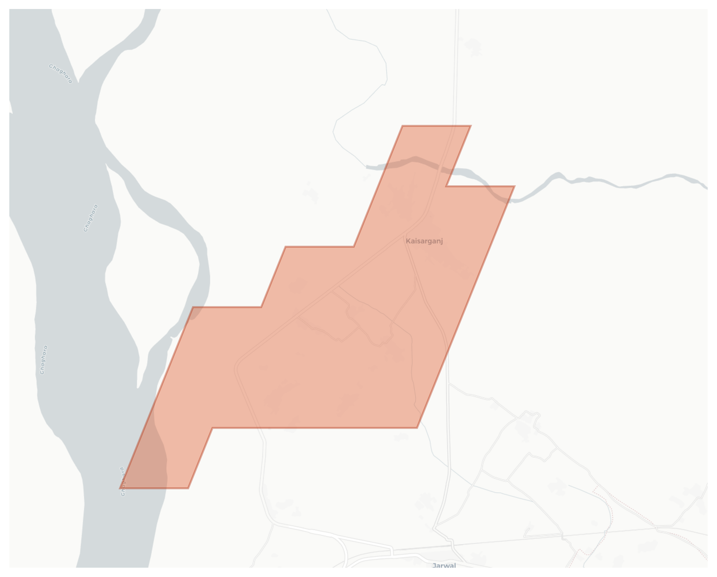 Kaisarganj geographic map