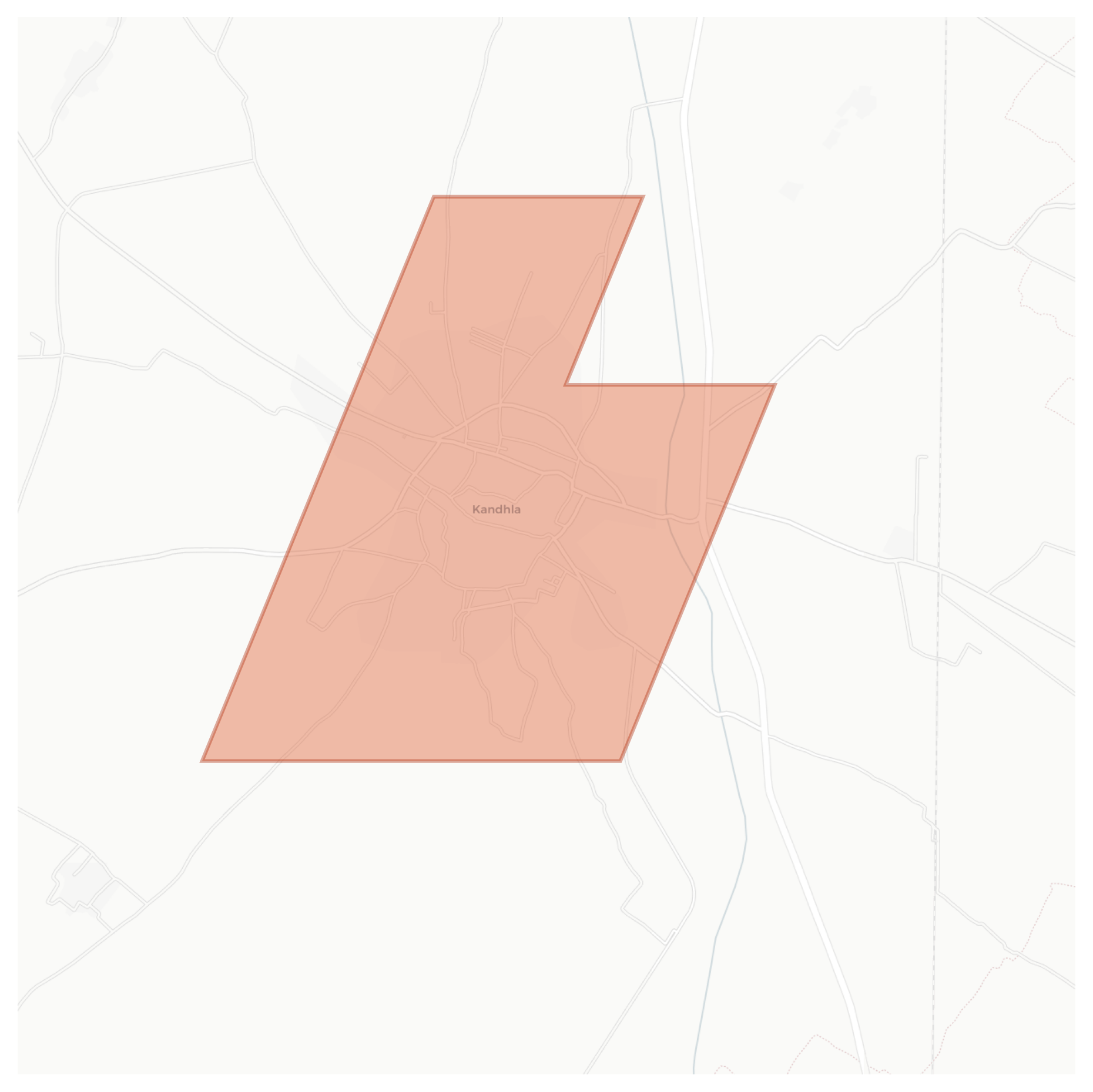 Kandhla geographic map