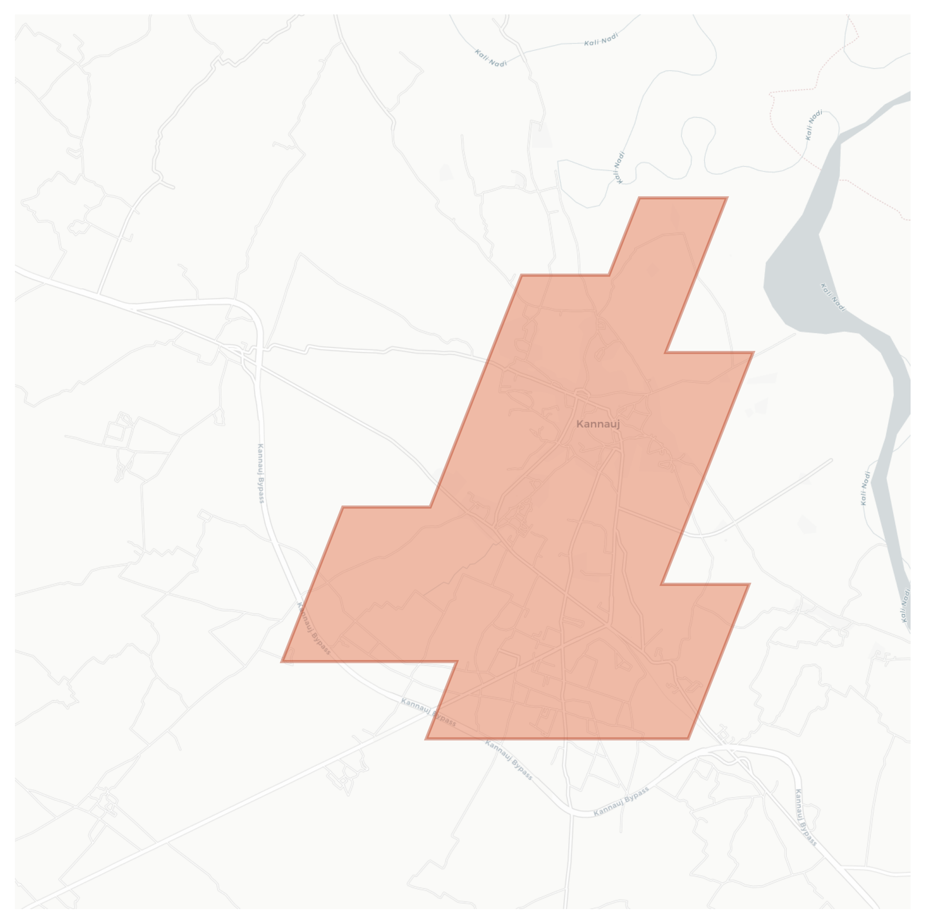 Kannauj geographic map