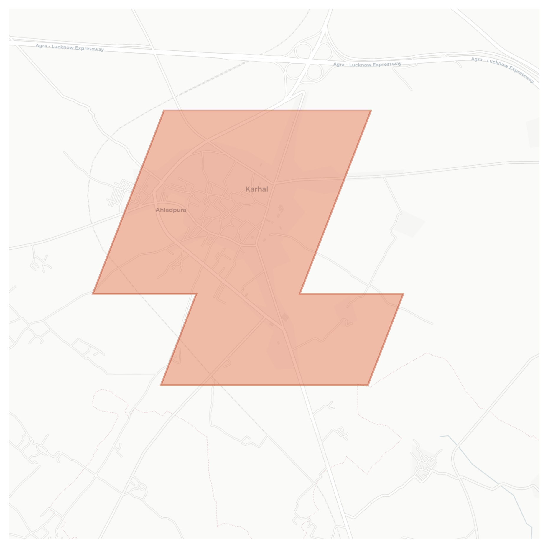 Karhal geographic map